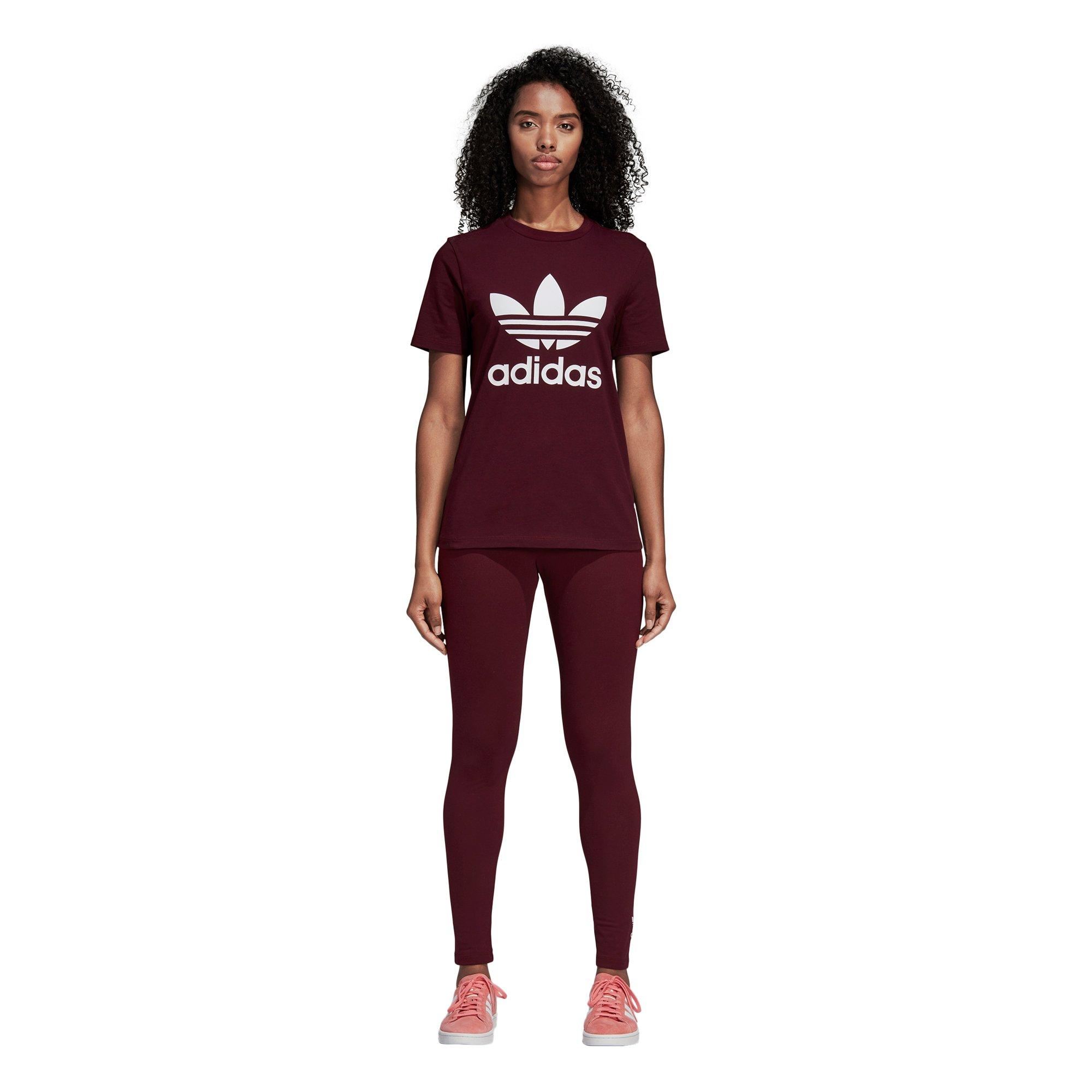 maroon adidas leggings