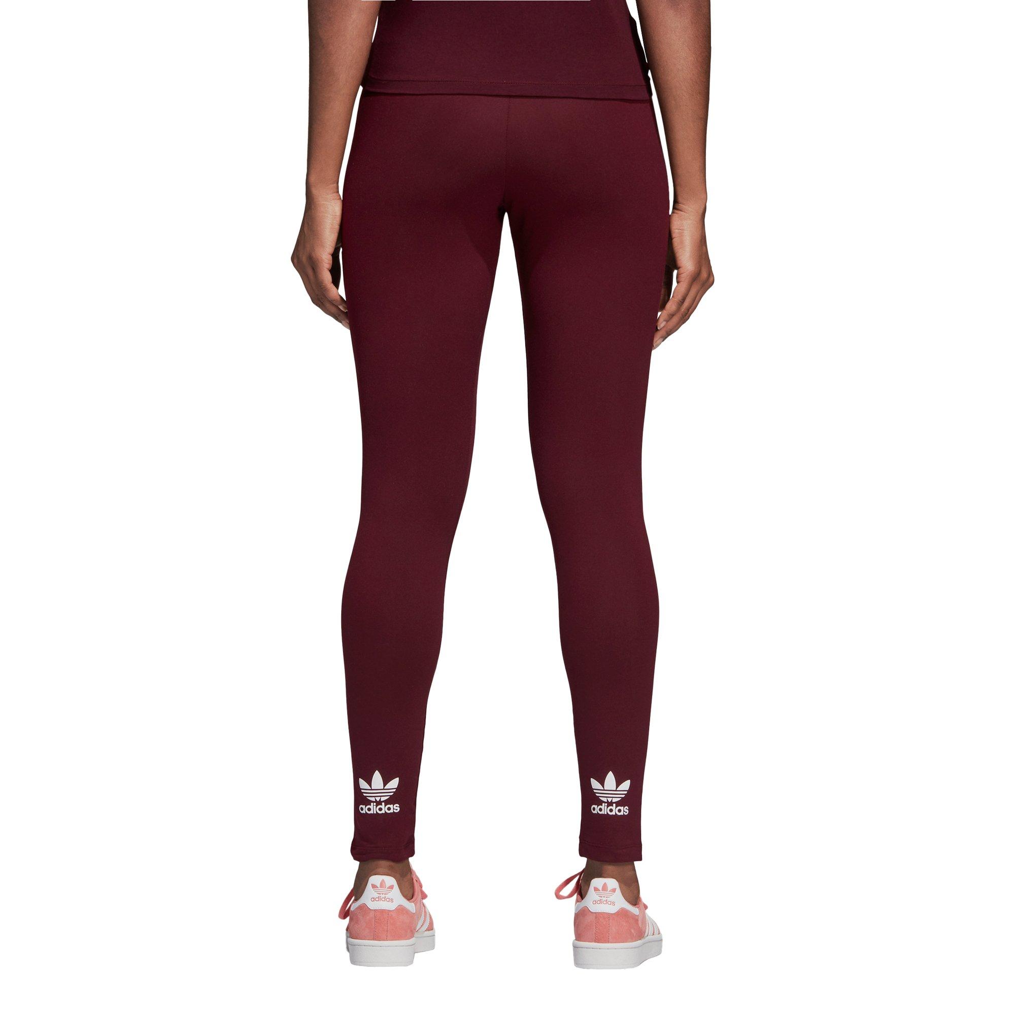 maroon adidas leggings