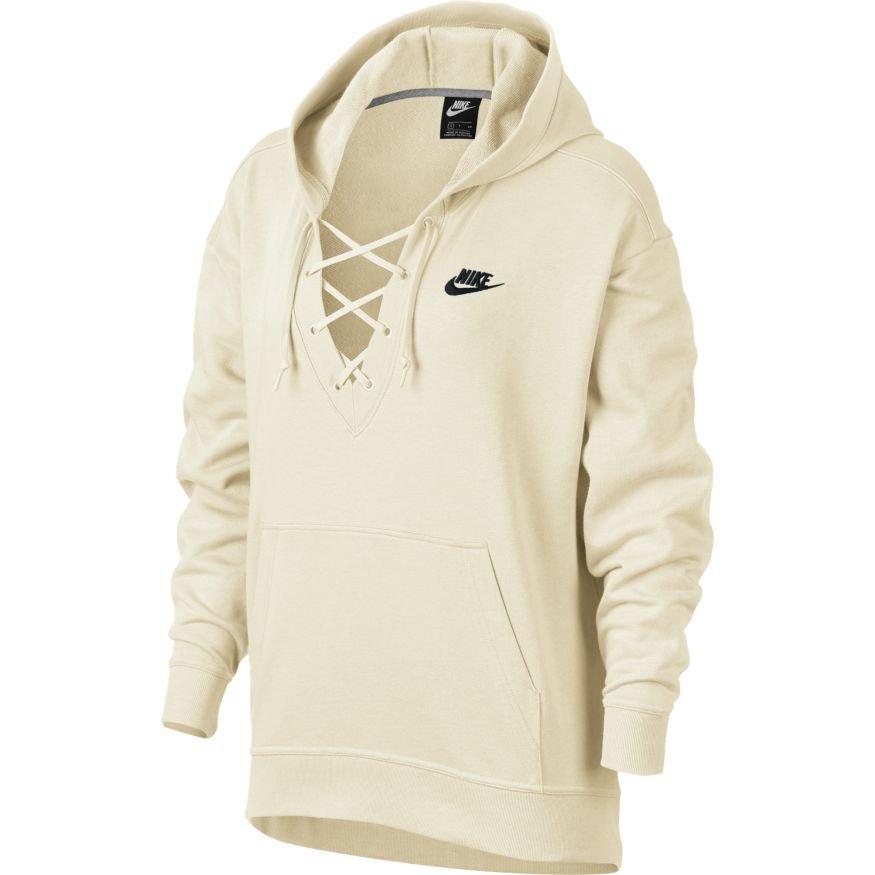 womens nike lace up hoodie