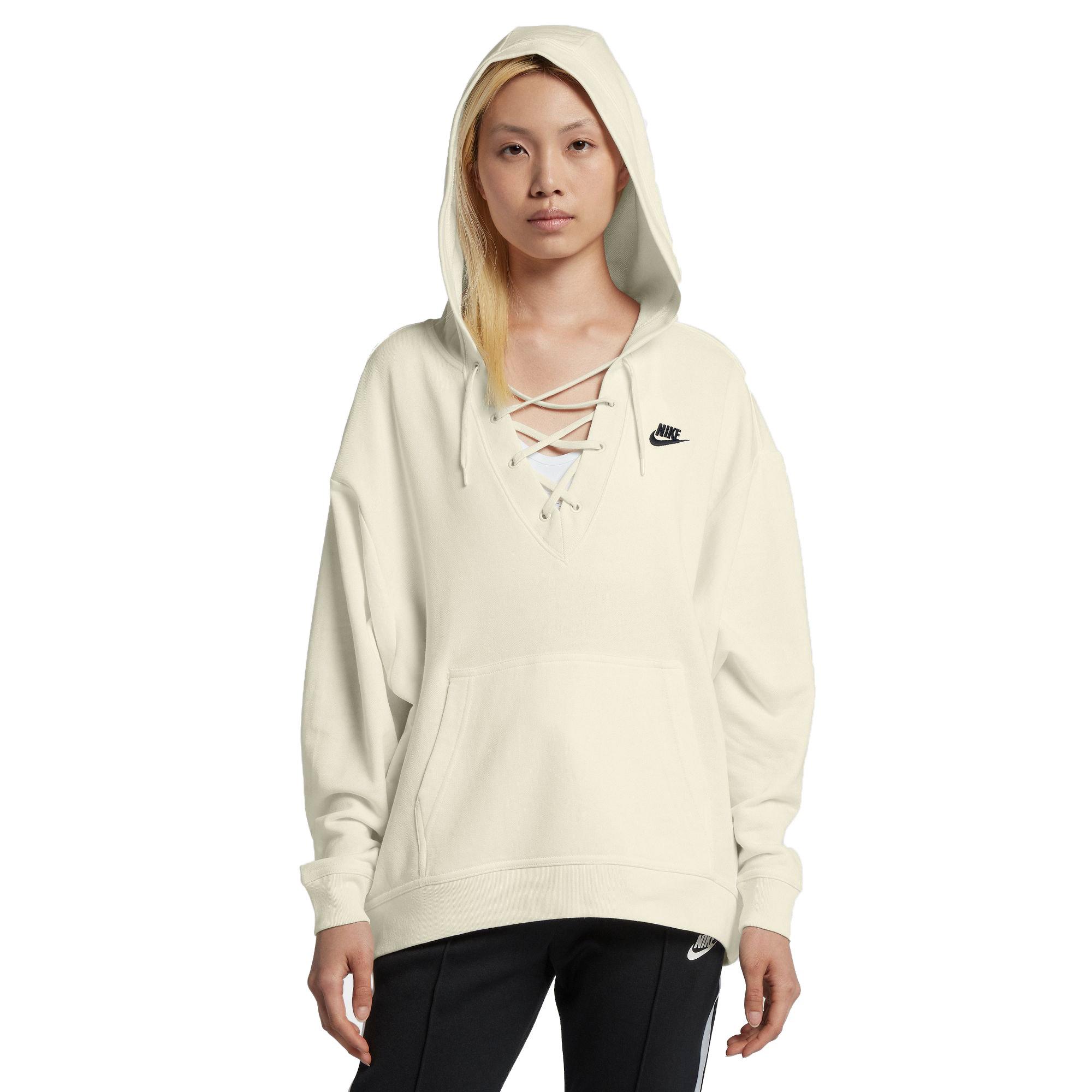 nike lace up sweater