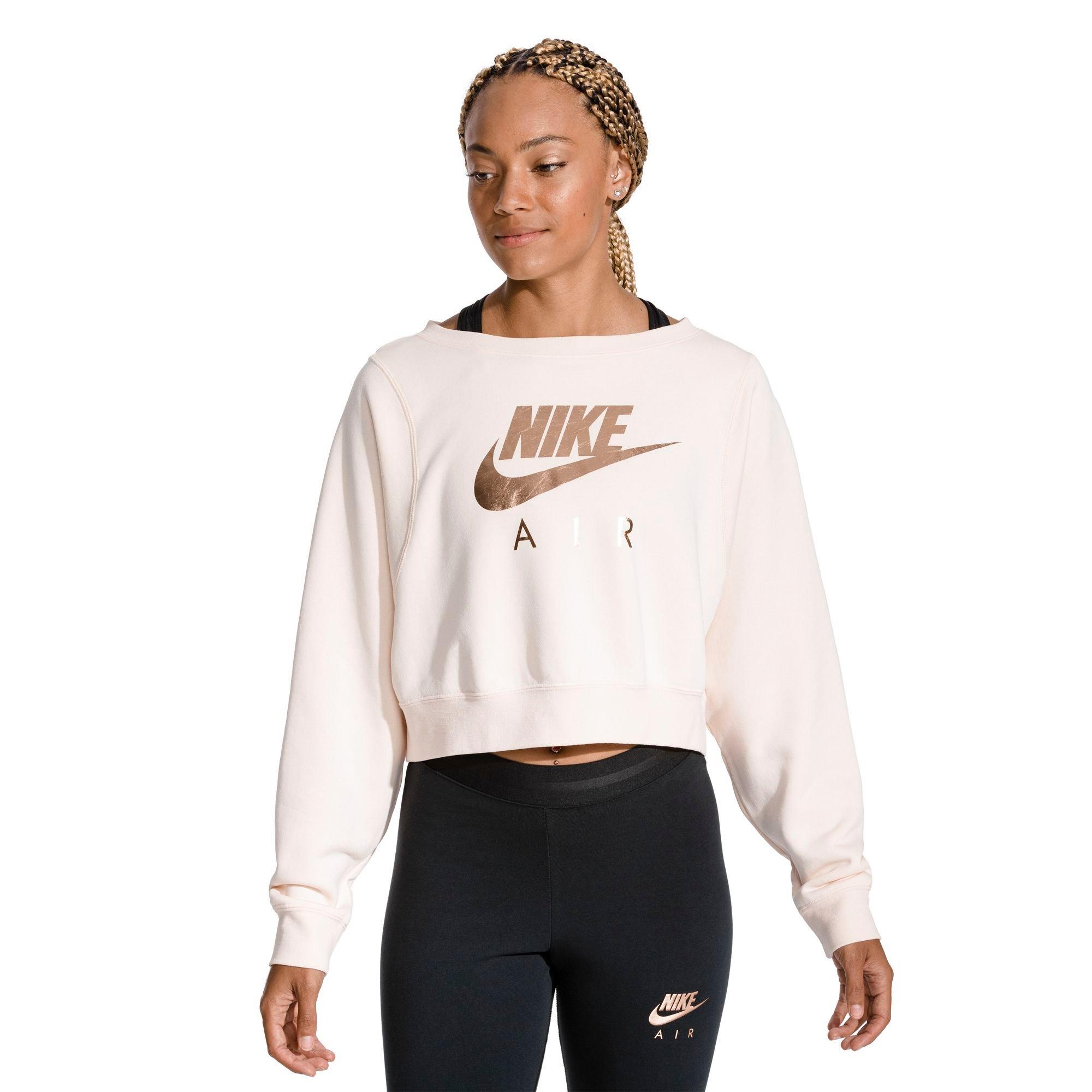 nike air rally women's metallic crew