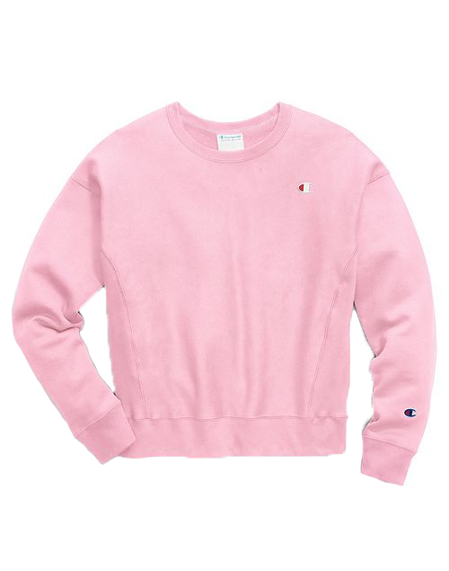 pink champion sweatshirt