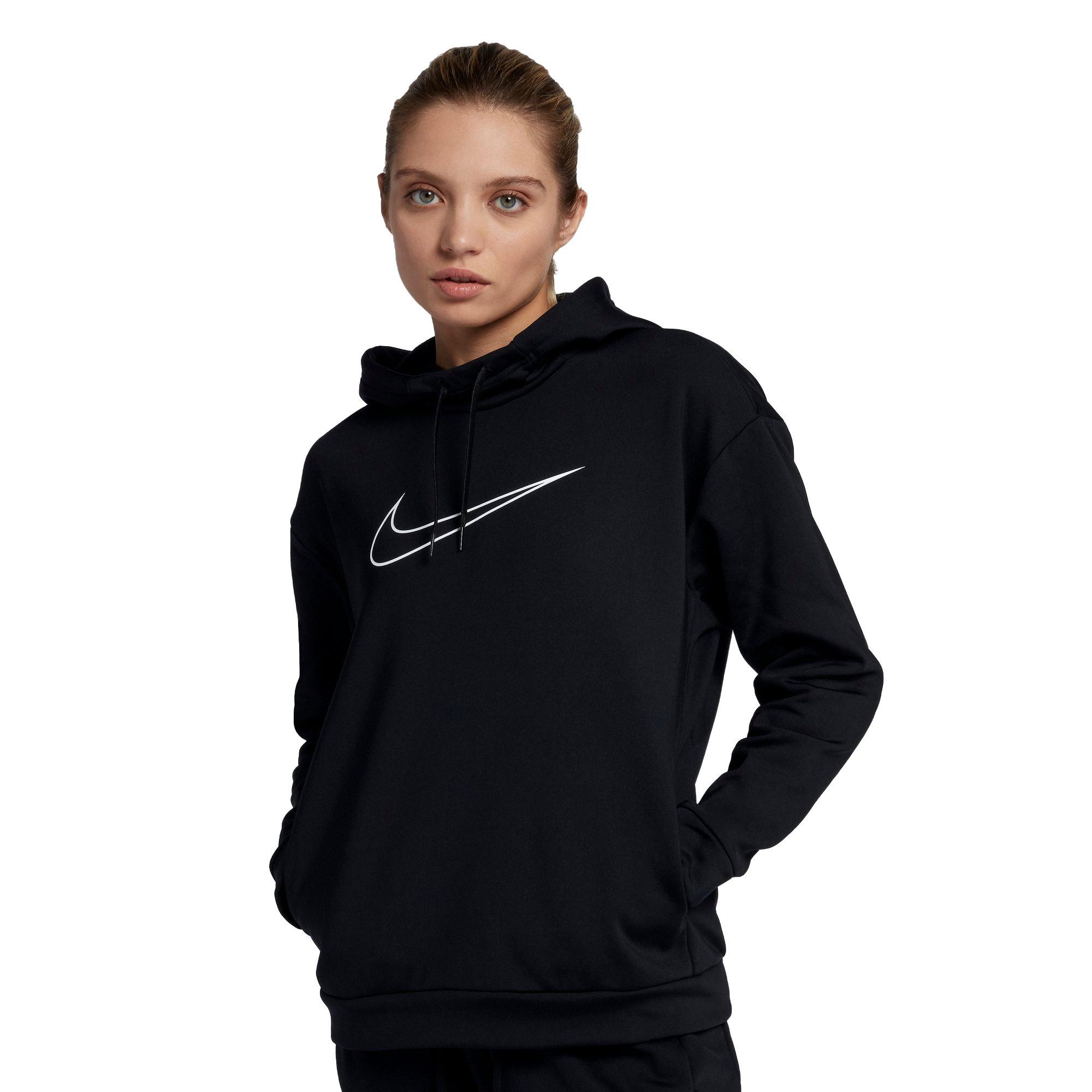 nike women's therma fleece training hoodie