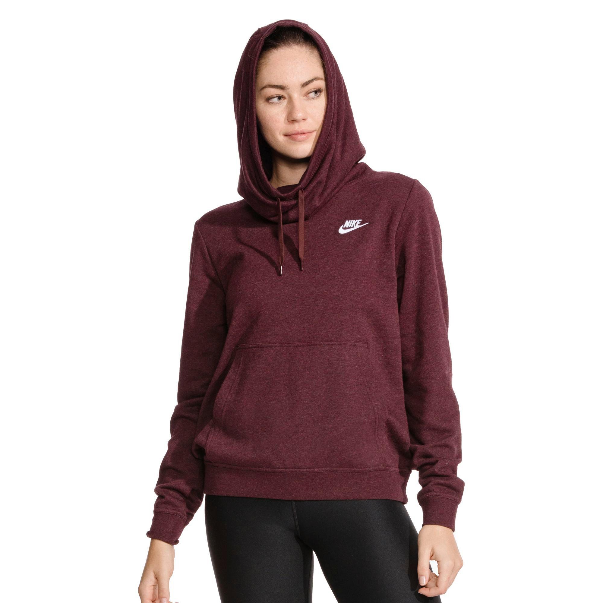 ladies funnel neck hoodie