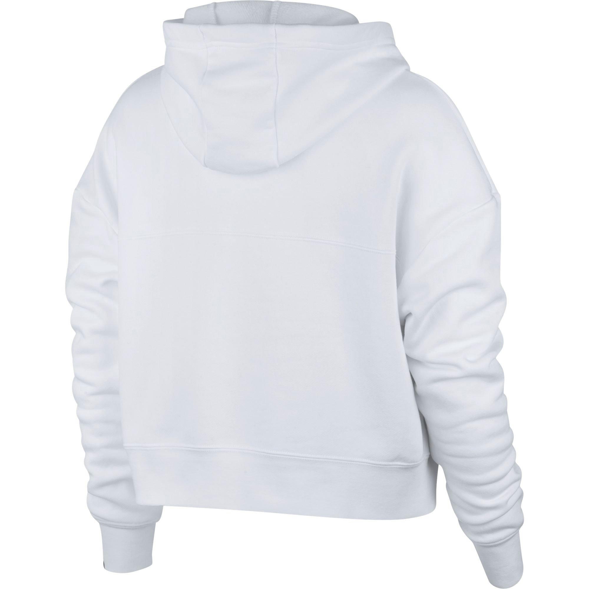 nike rally metallic air crop hoodie