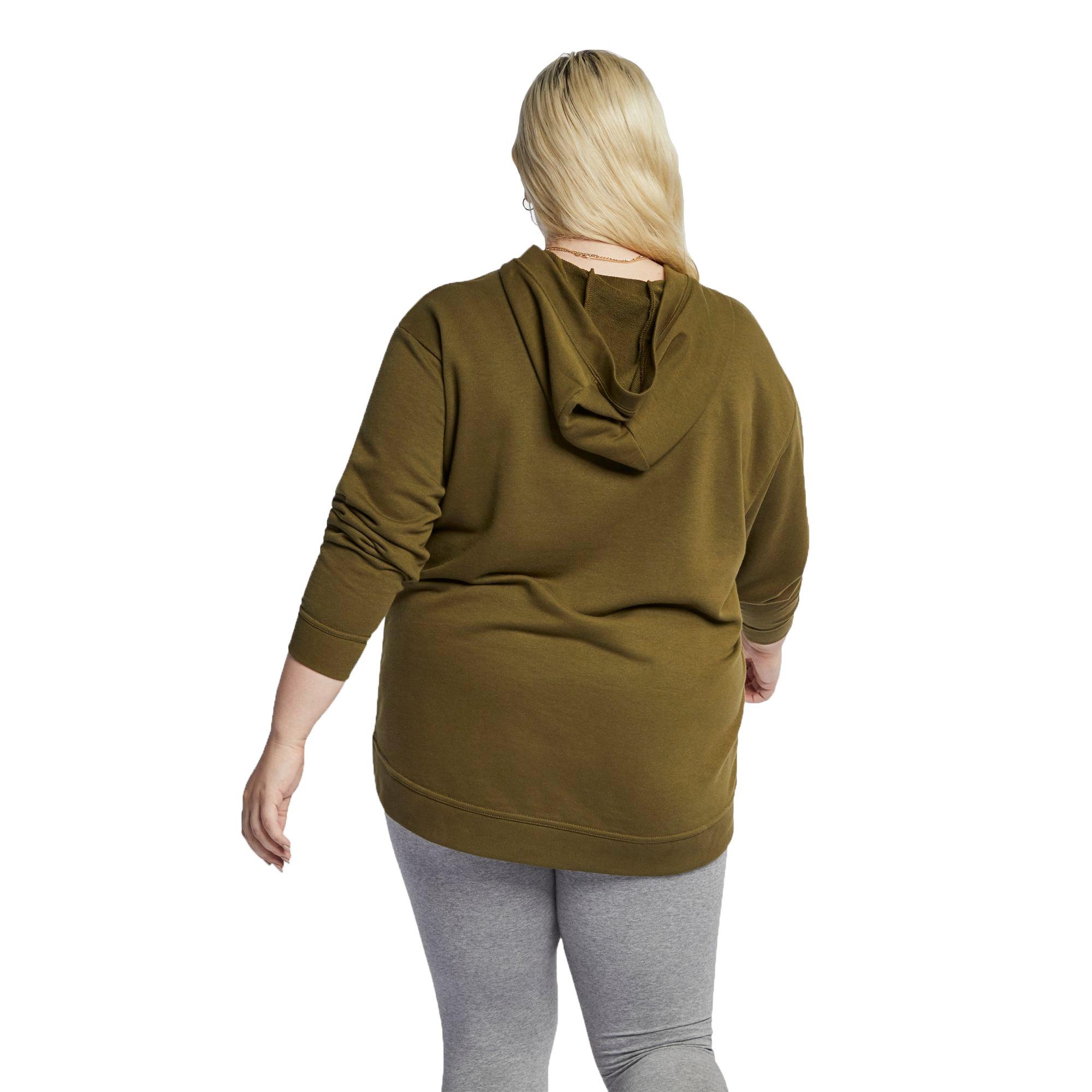 plus size nike lace up hoodie