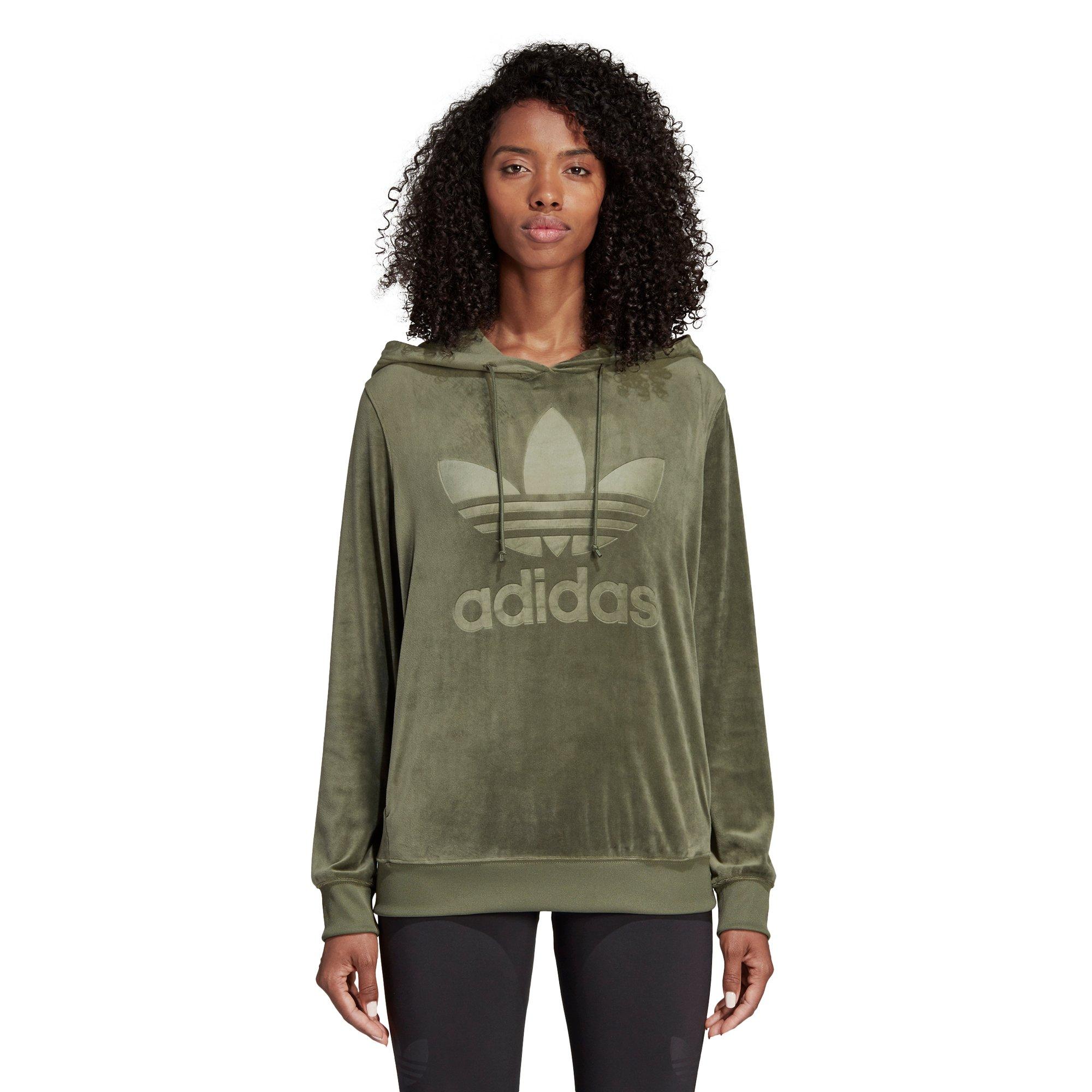 adidas velvet hoodie women's