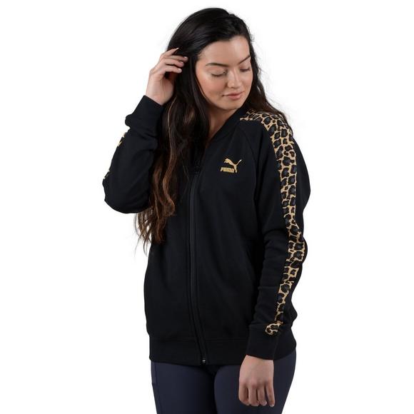 PUMA Studio Knit Damen Jacke Schwarz PUMA Studio Knit Damen Jacke Schwarz