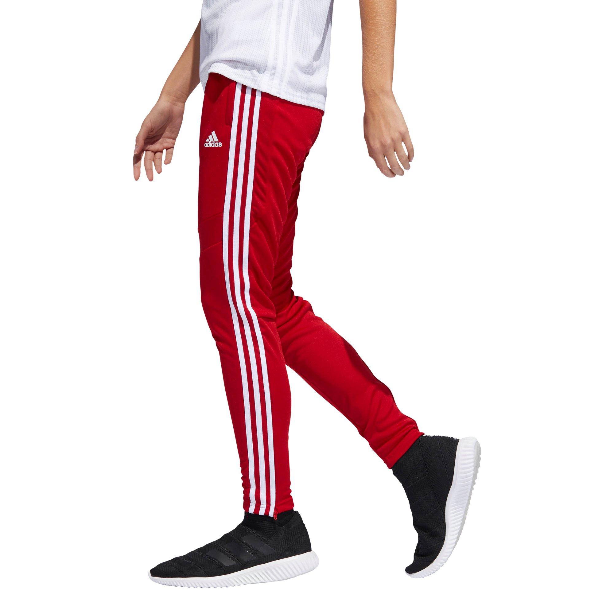 adidas red training pants