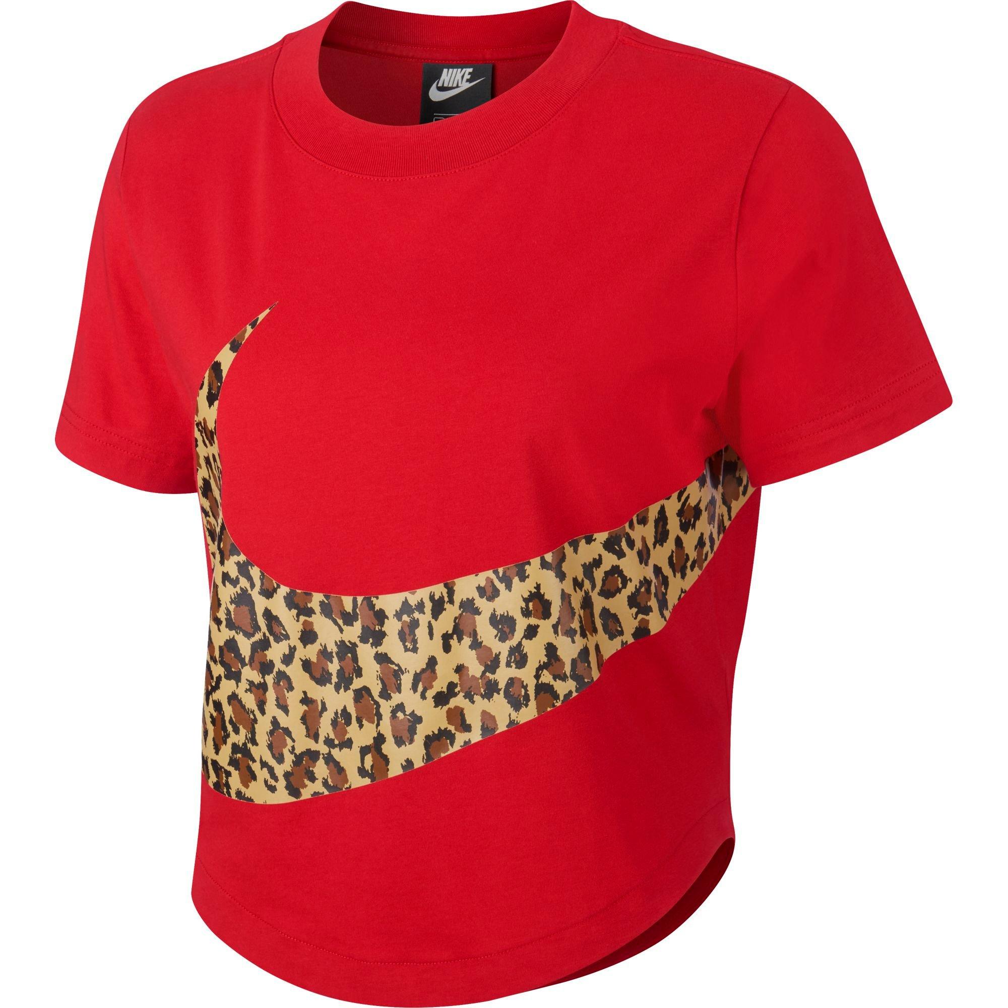 red leopard nike shirt