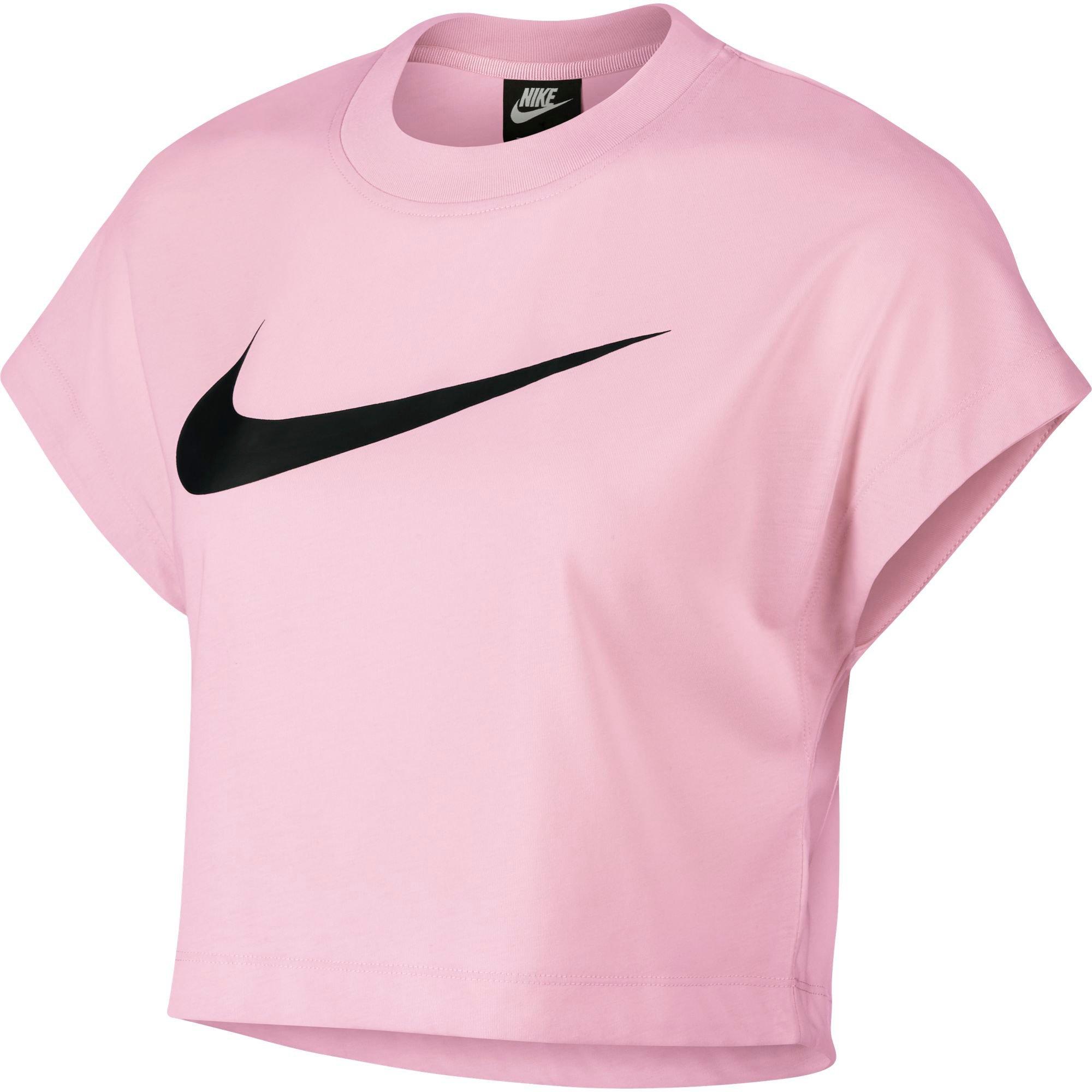 pink nike crop