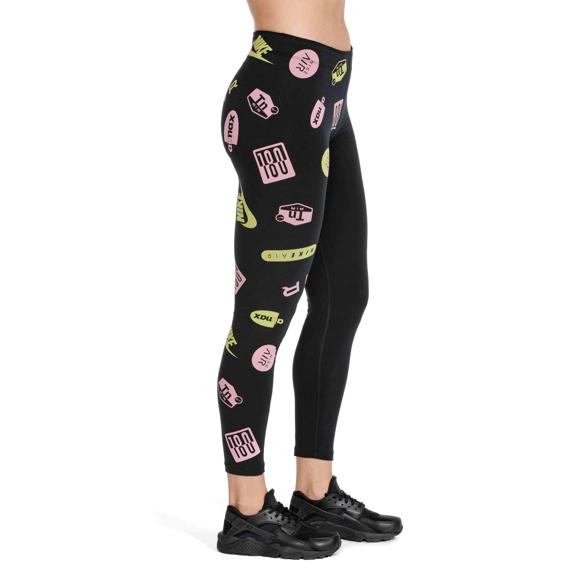 black and pink nike leggings