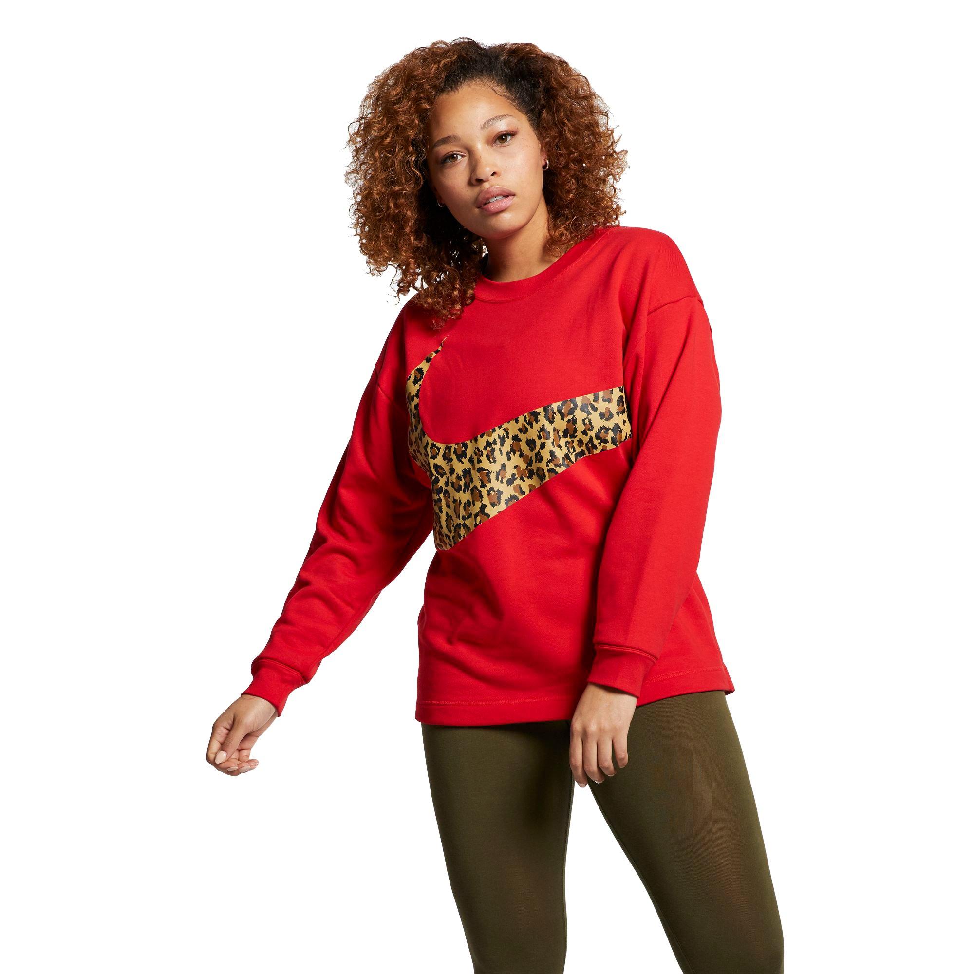 red leopard nike shirt