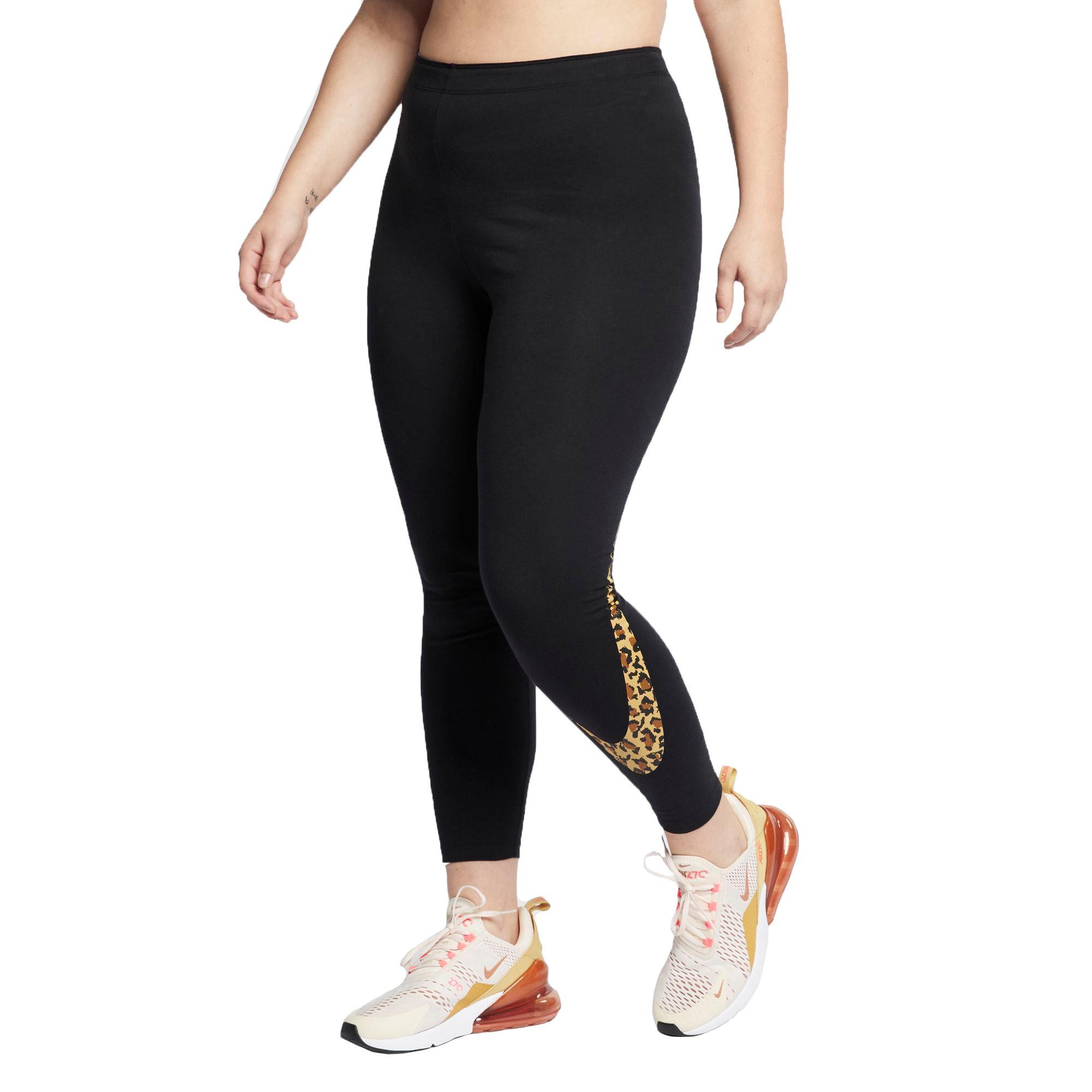 nike animal print swoosh leggings