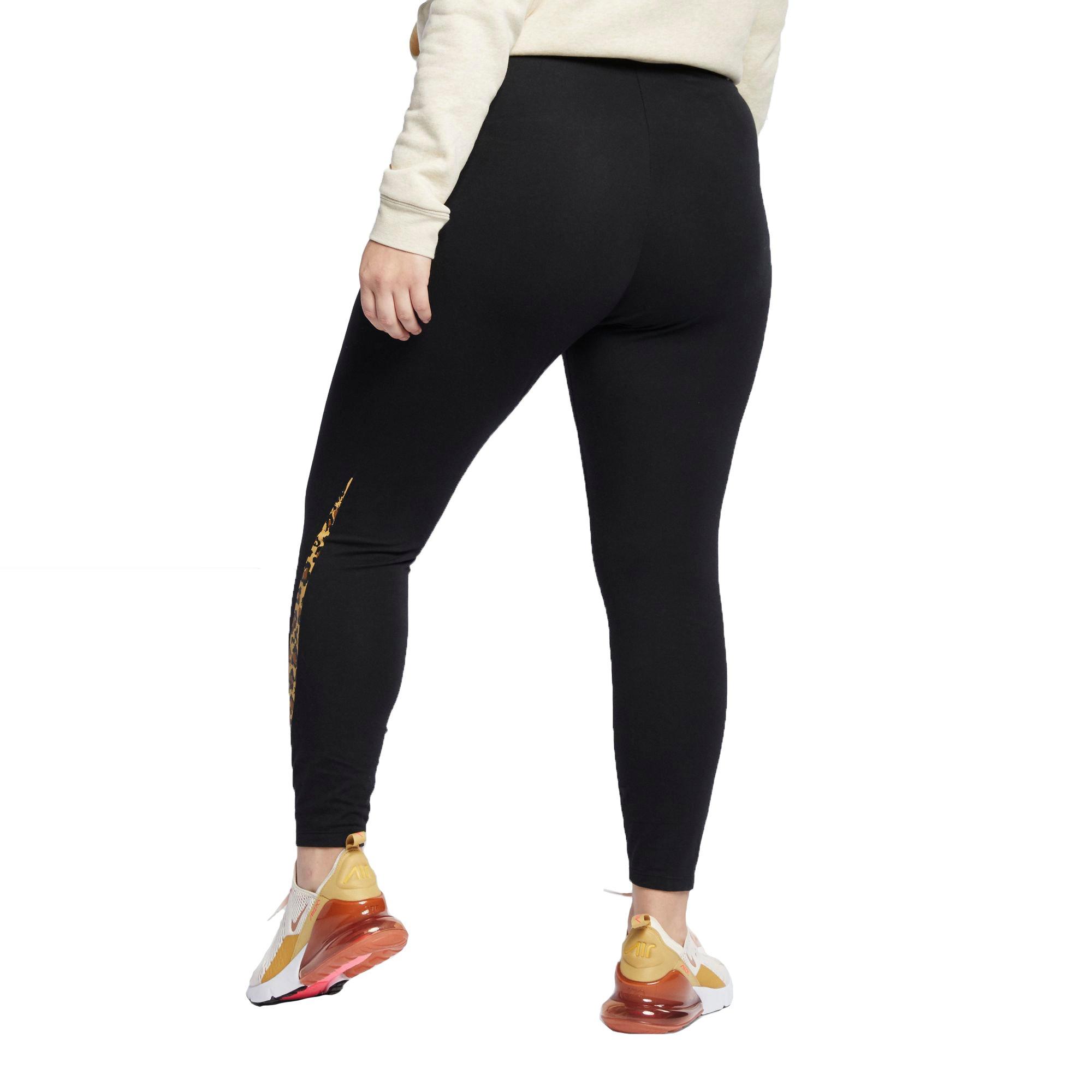 nike animal print swoosh leggings