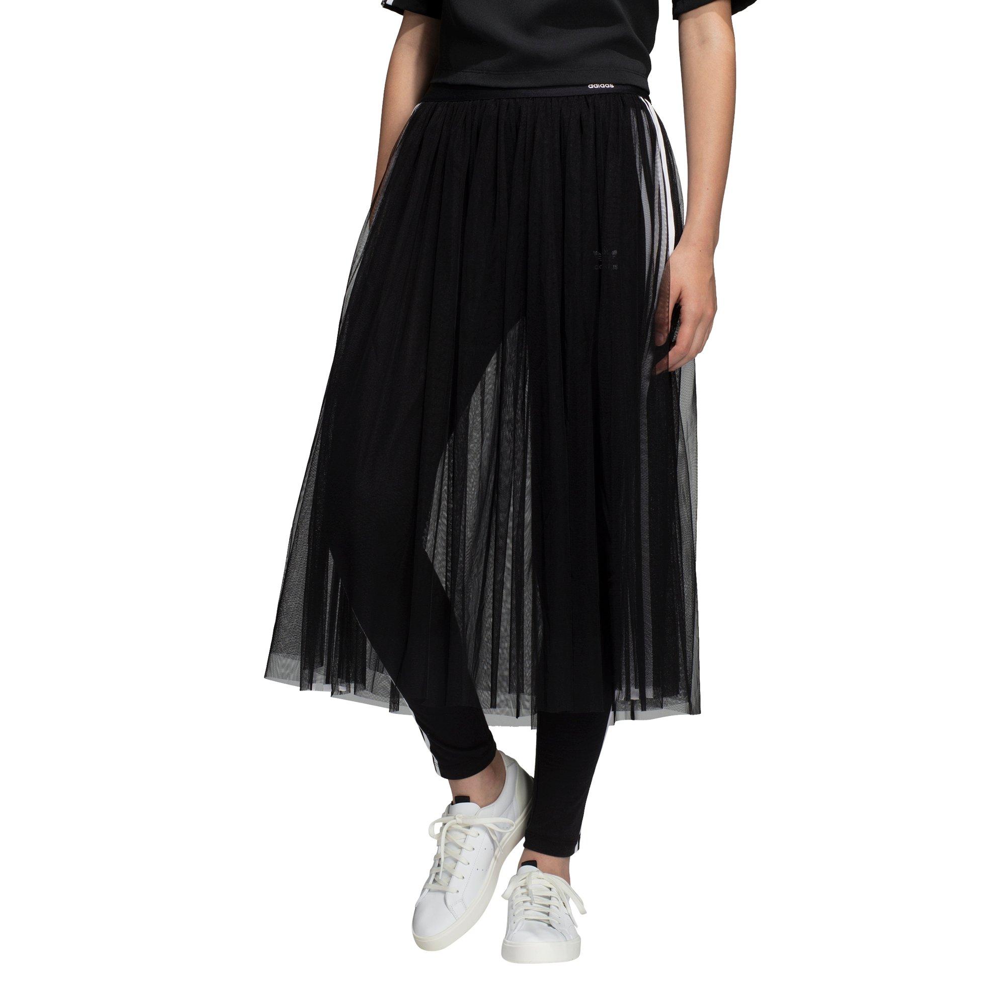 adidas black mesh skirt