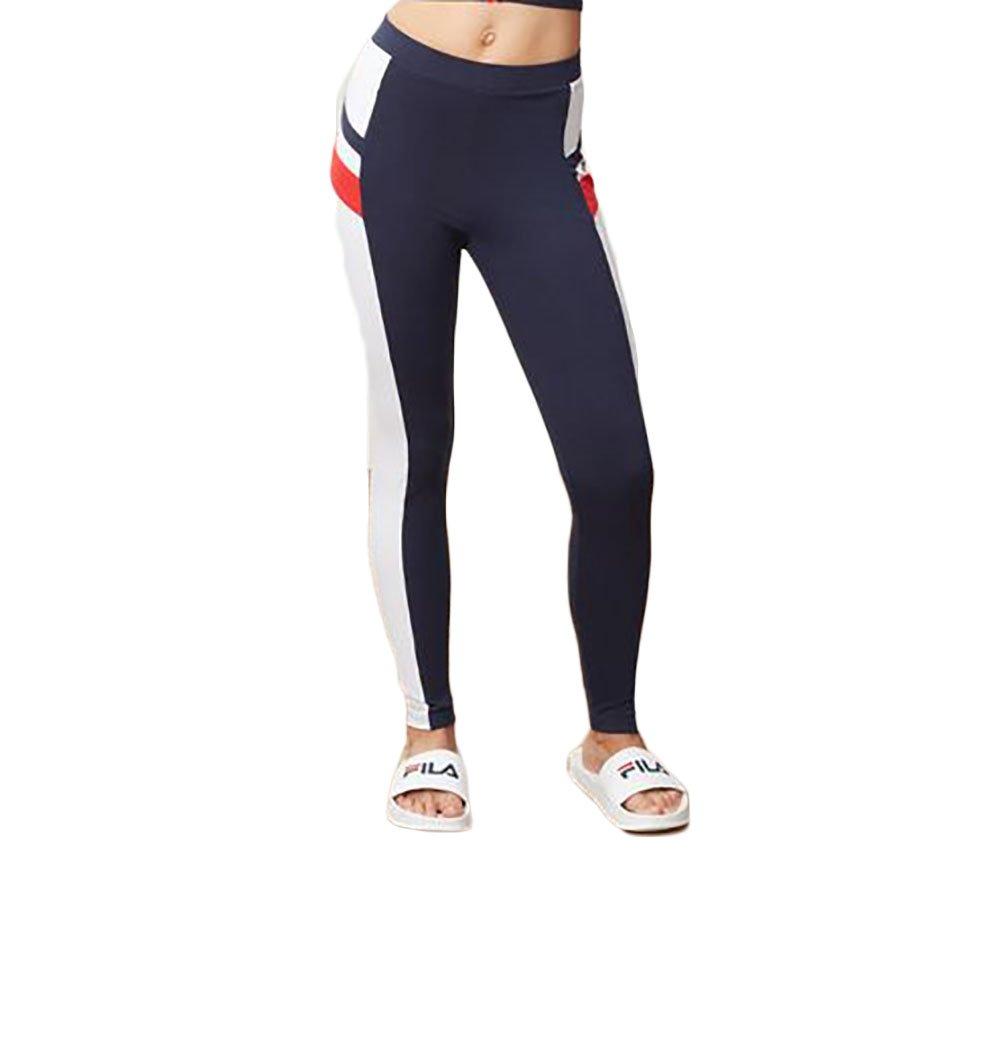 fila greta navy & white leggings