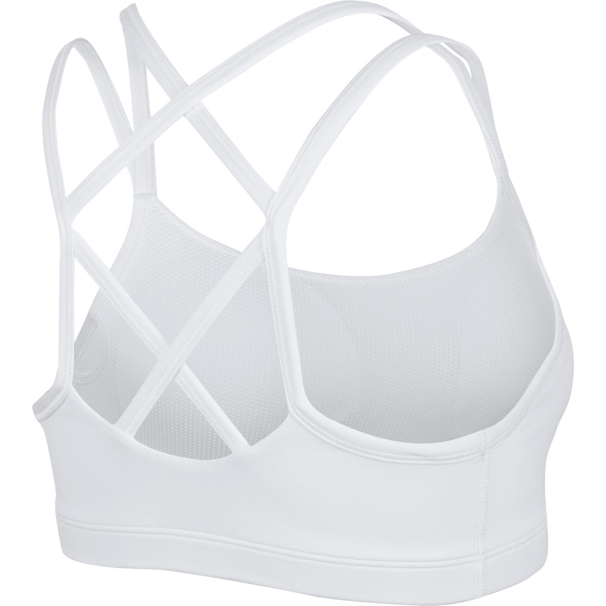 nike white strappy sports bra