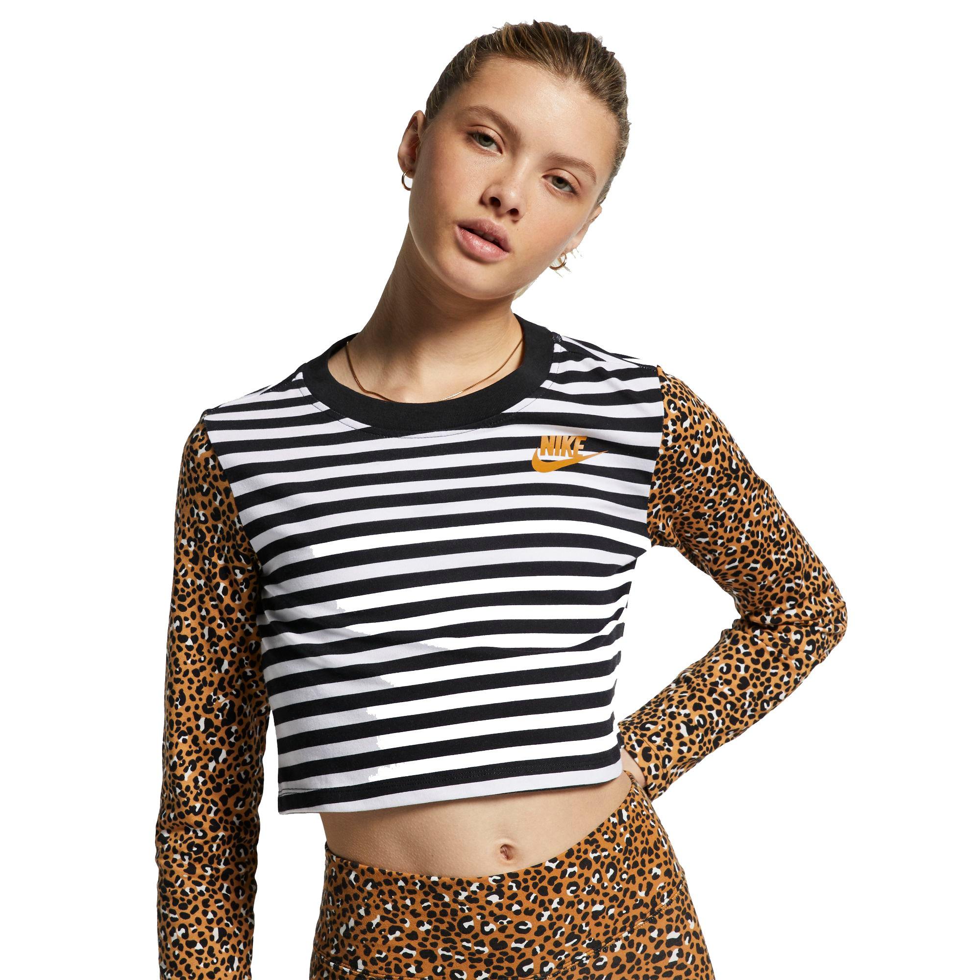 nike animal crop top