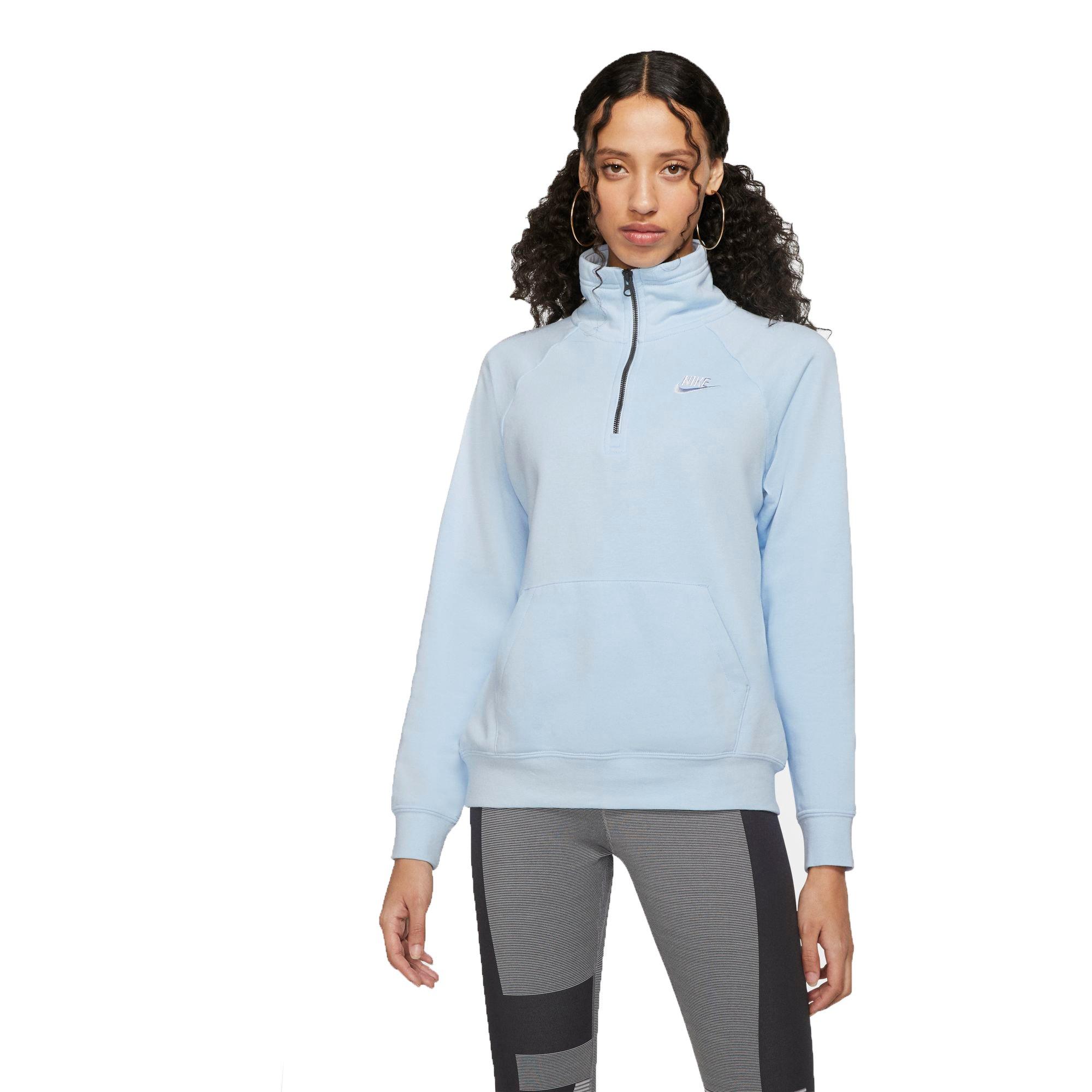 nike fleece quarter zip womens