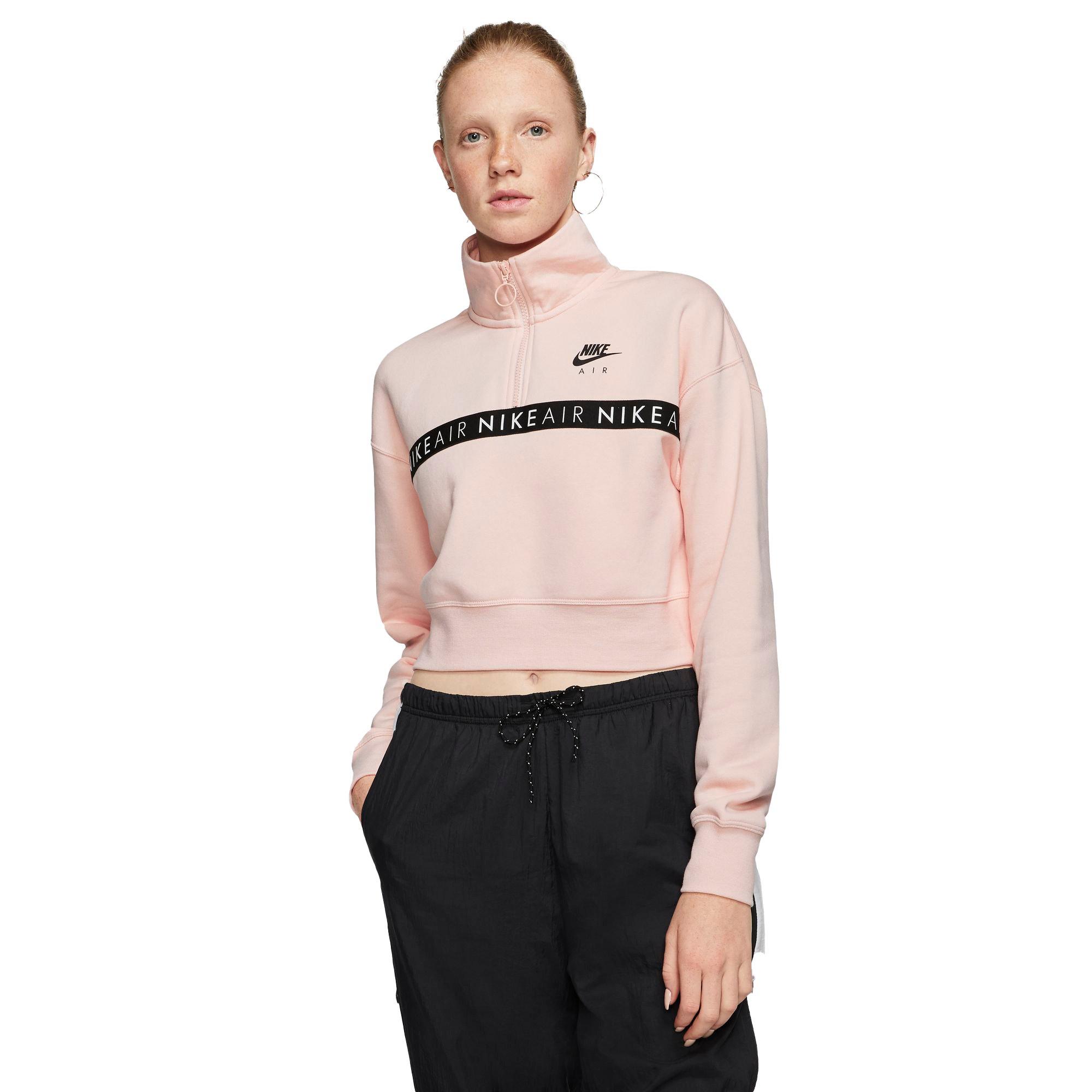 sportswear air half zip crop pullover