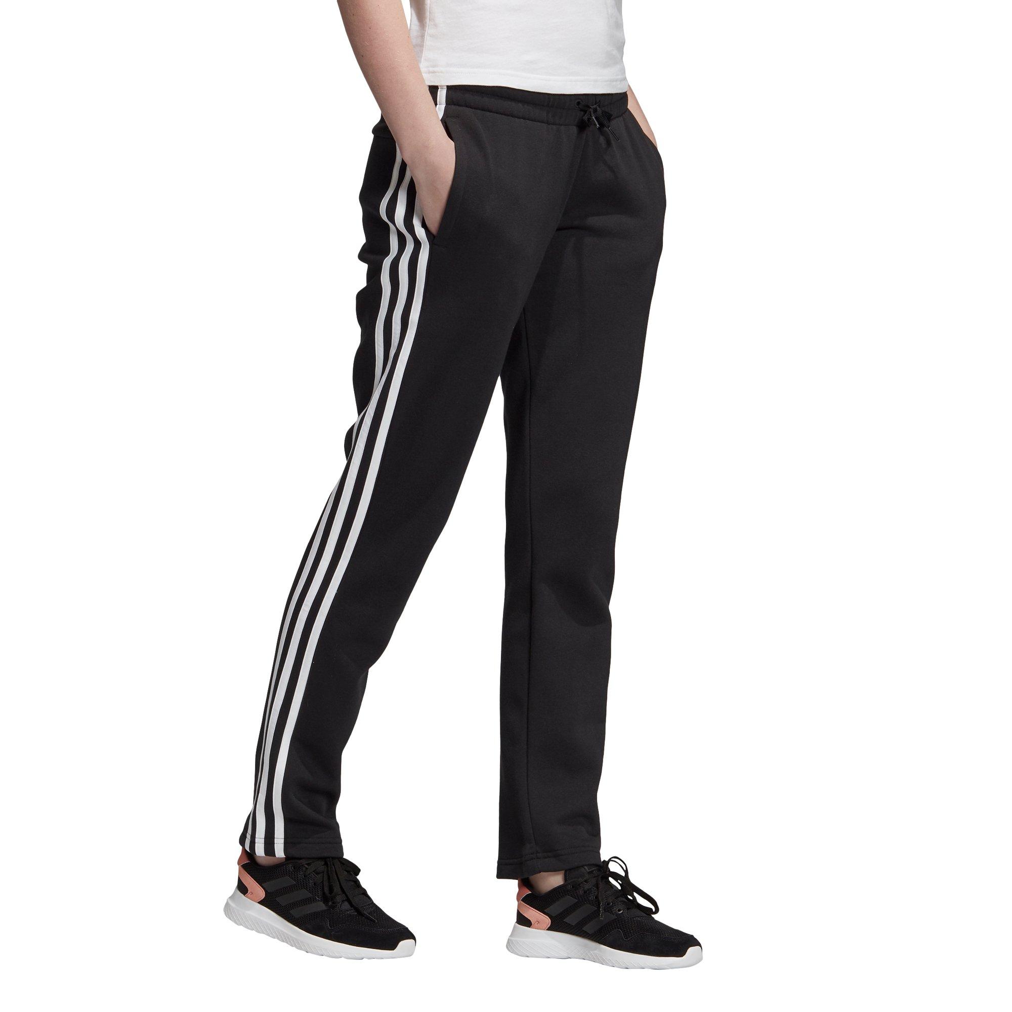 adidas three stripe poly closed hem pants ladies