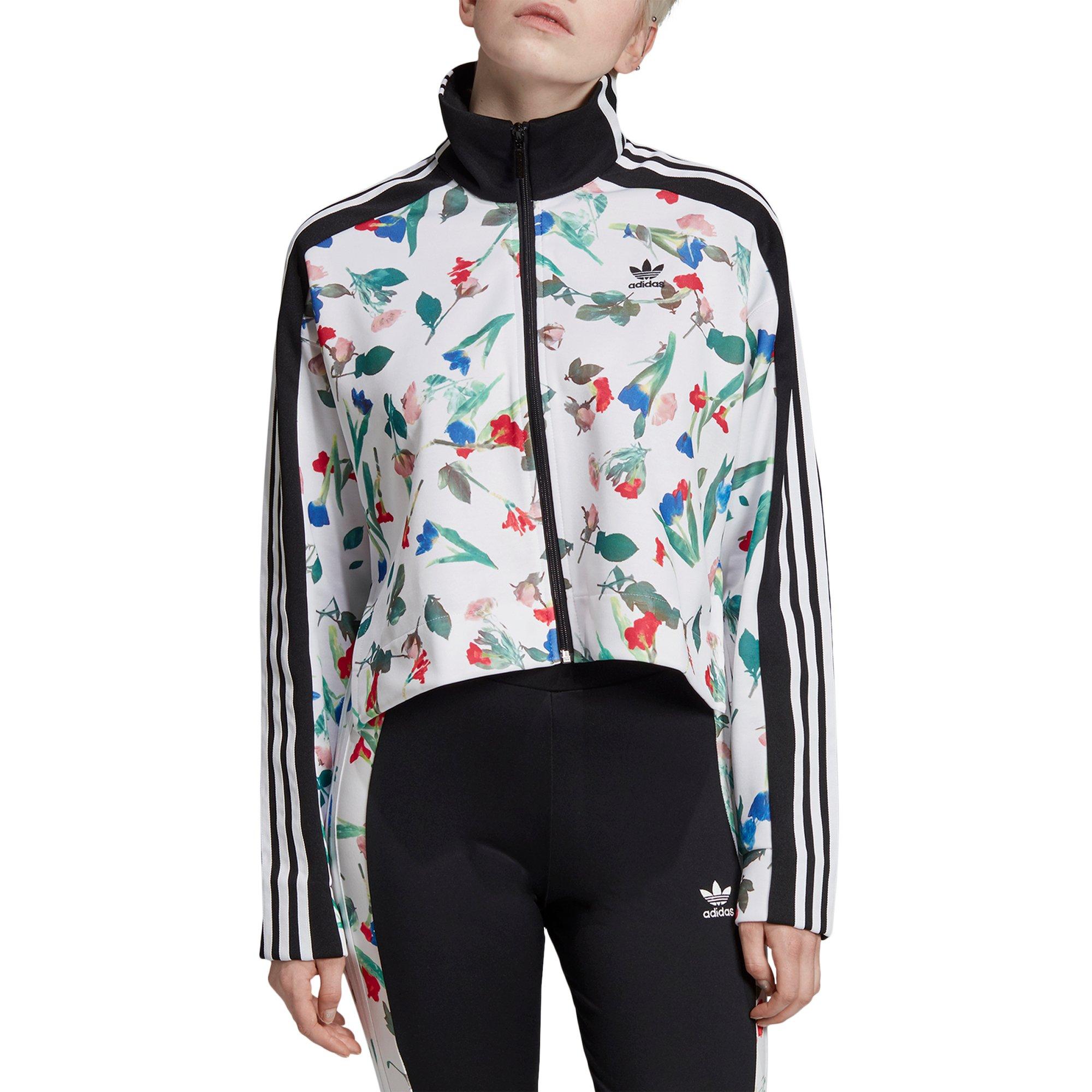 adidas floral bomber jacket womens