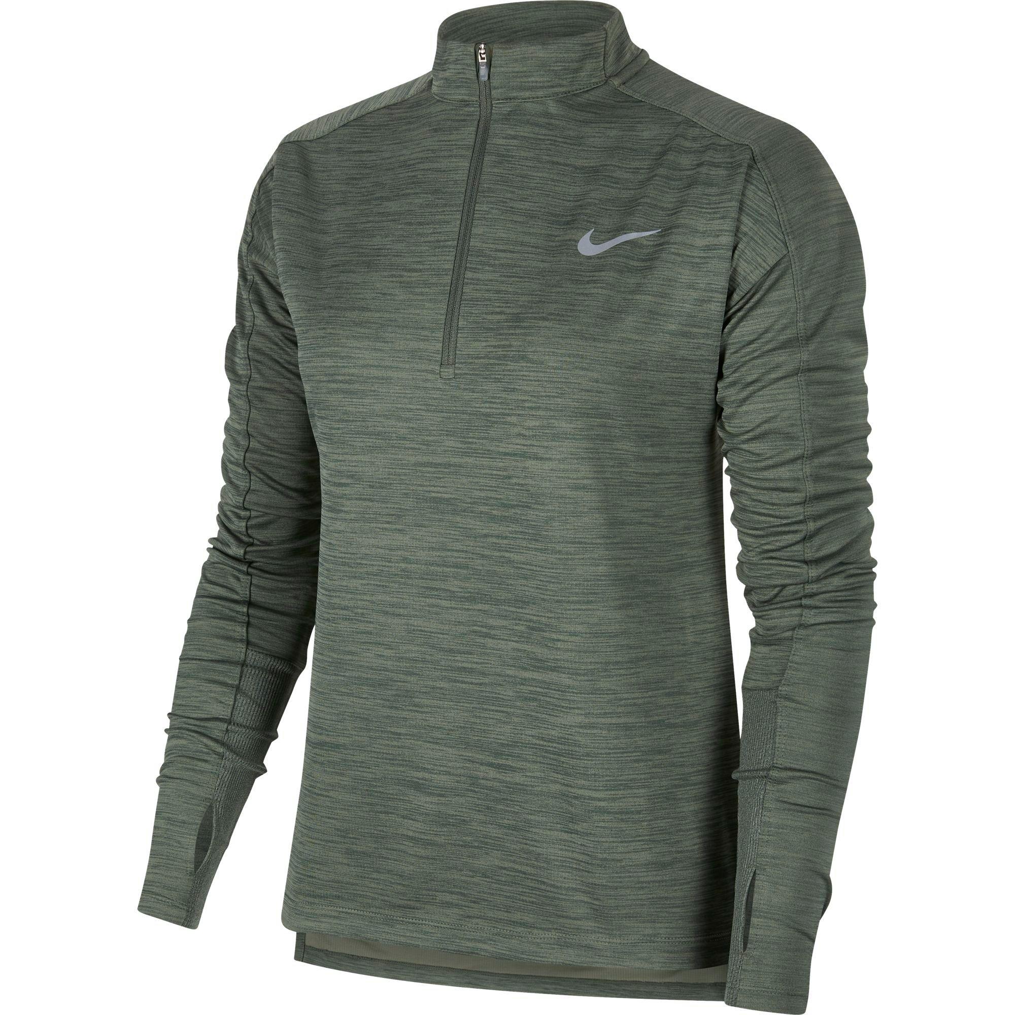 nike zip up running top