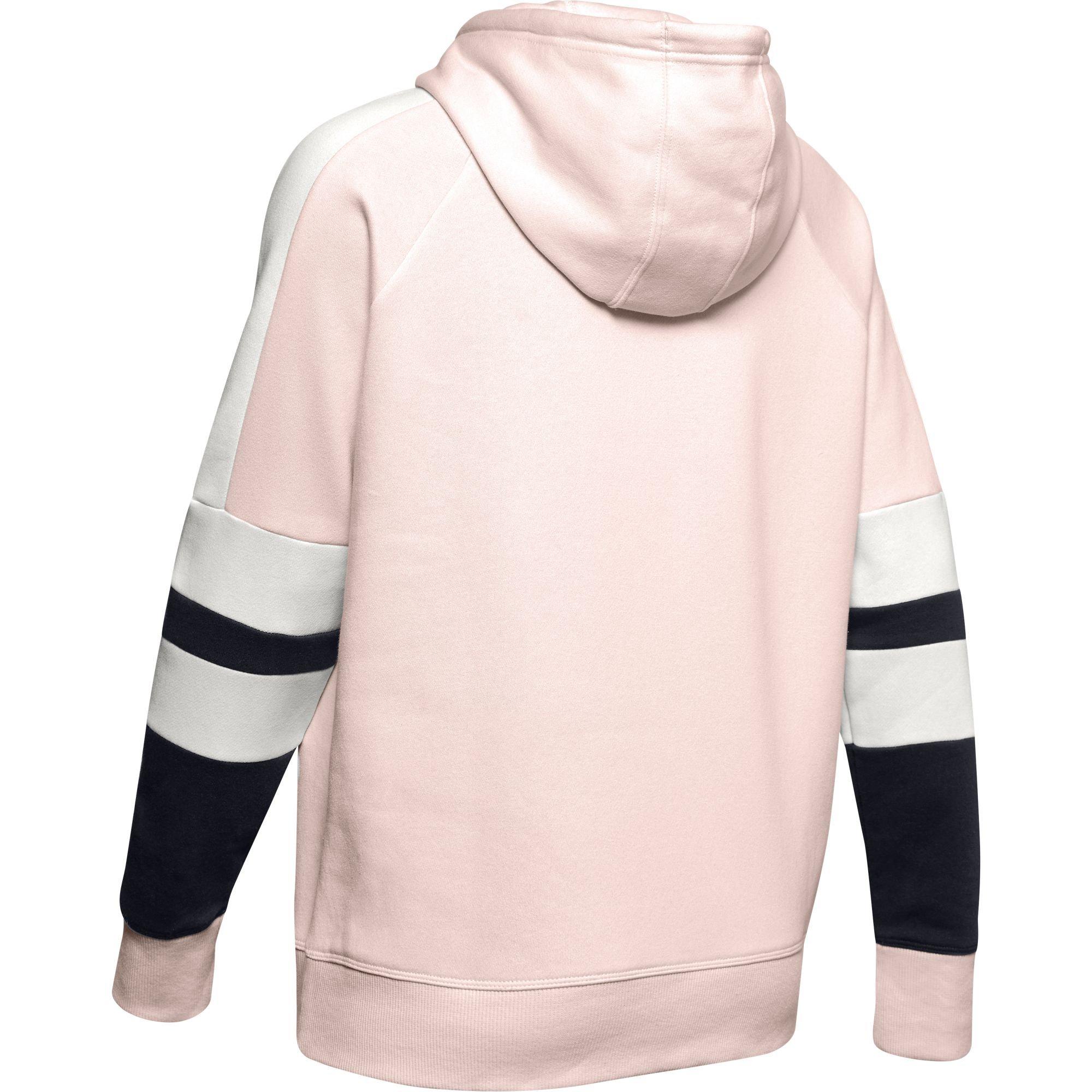 womens under armour pink hoodie