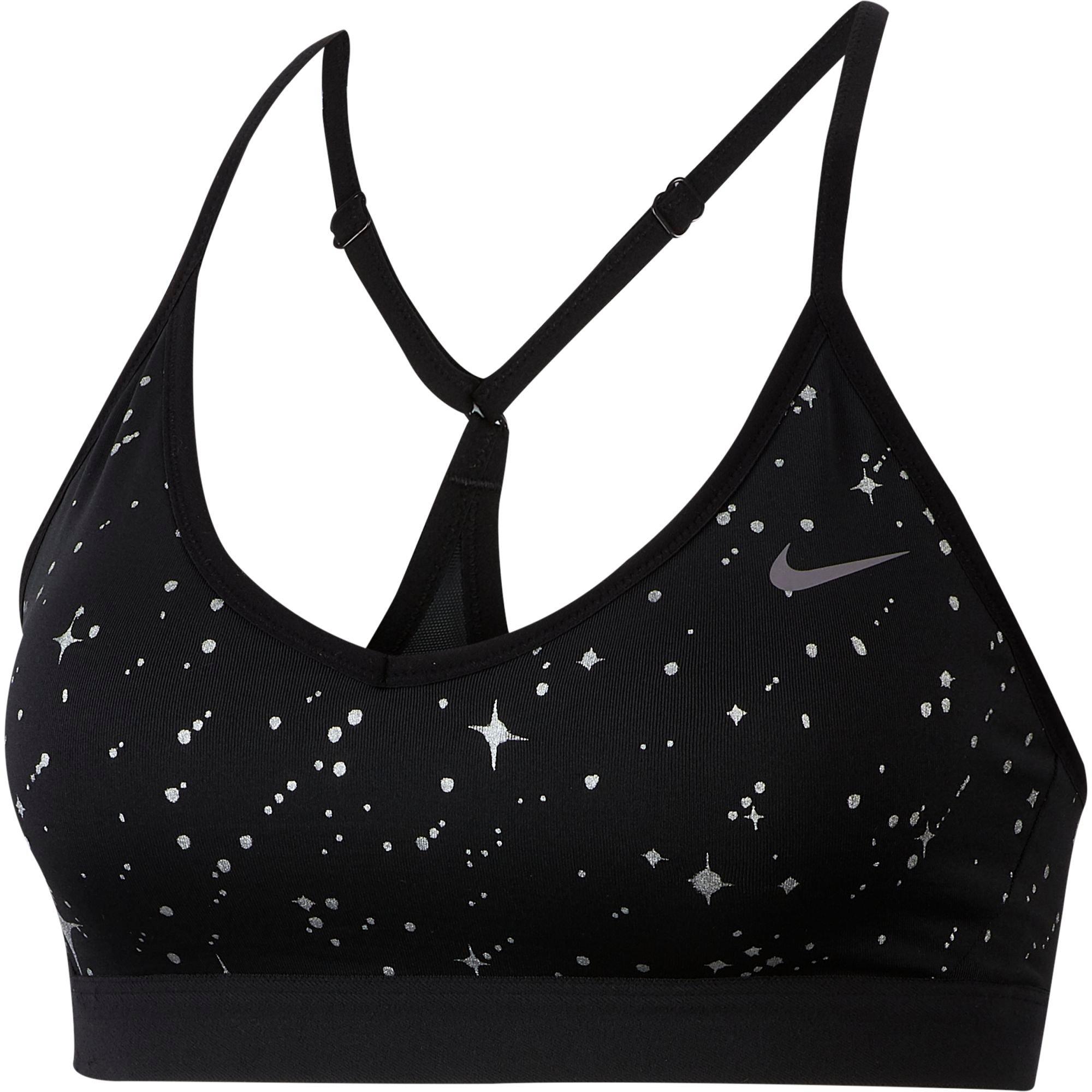 nike women's starry night medium support sports bra