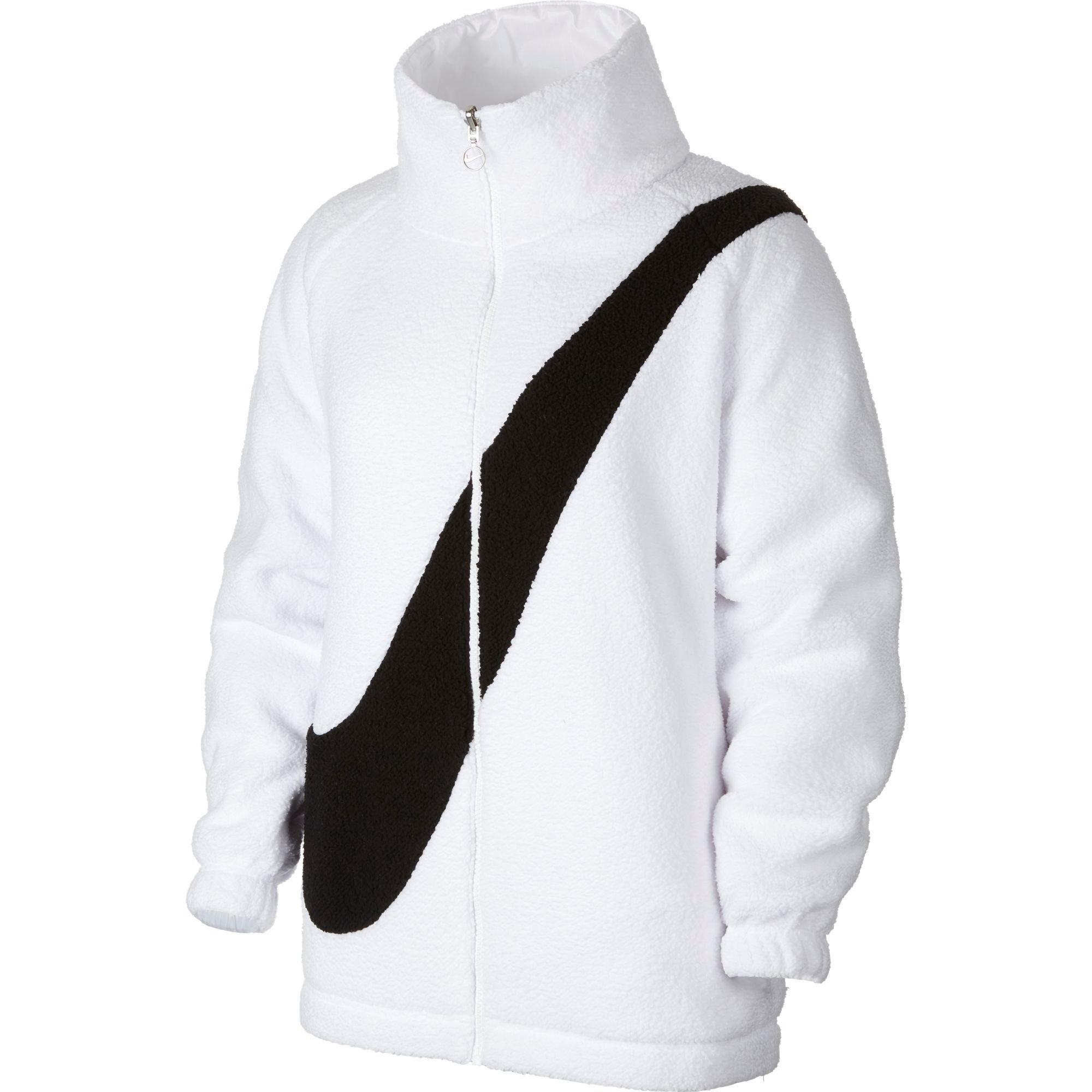 nike swoosh reversible sherpa jacket