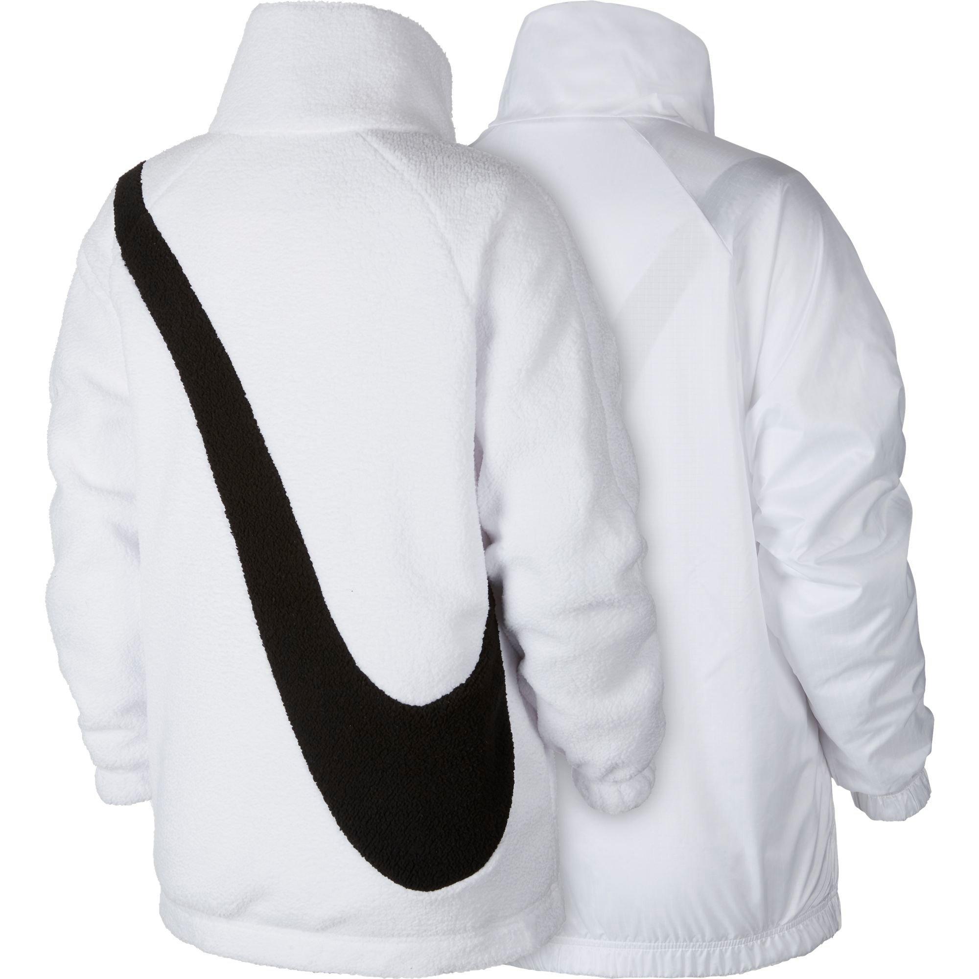 women's nike sportswear swoosh sherpa reversible jacket