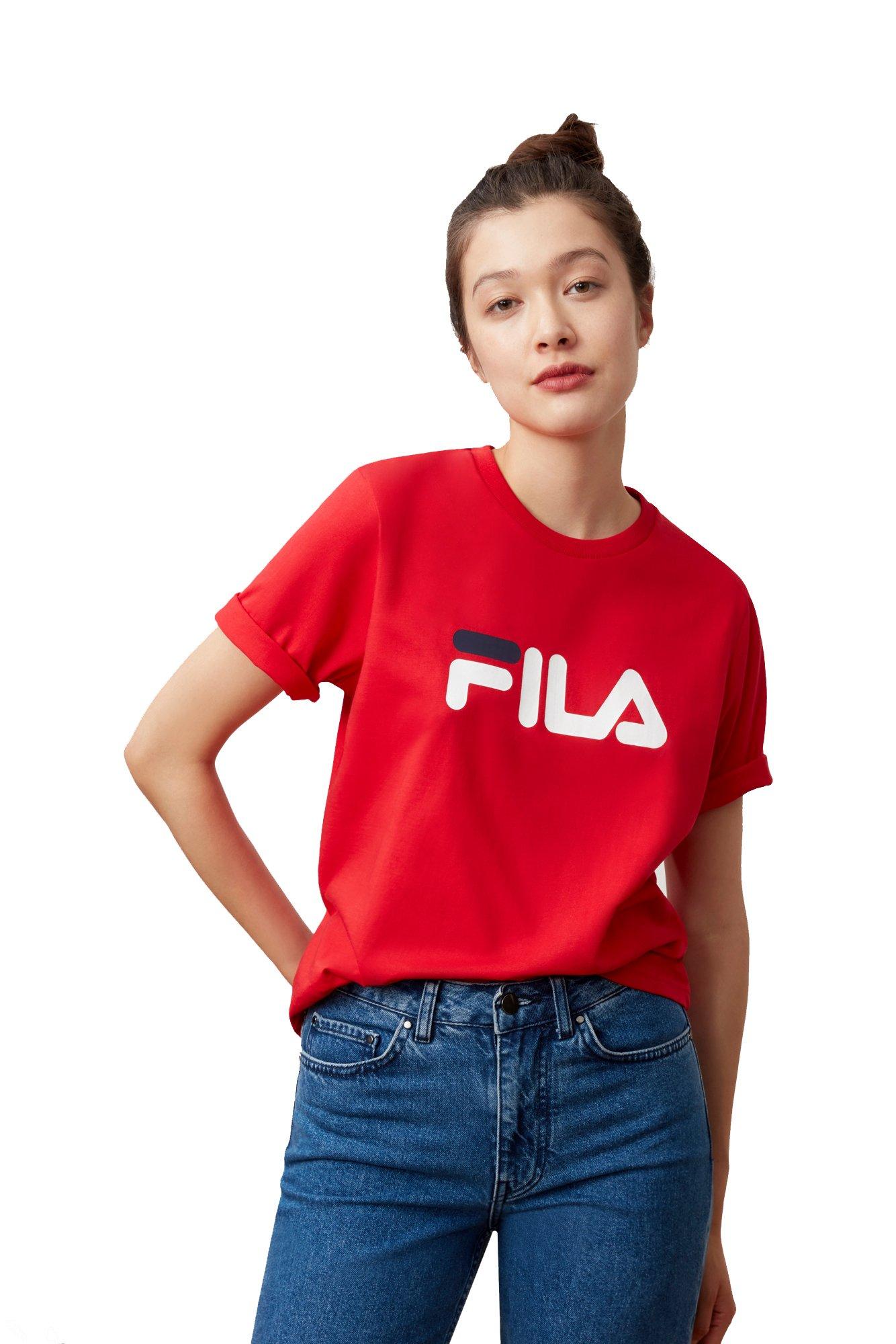 fila t shirt womens red