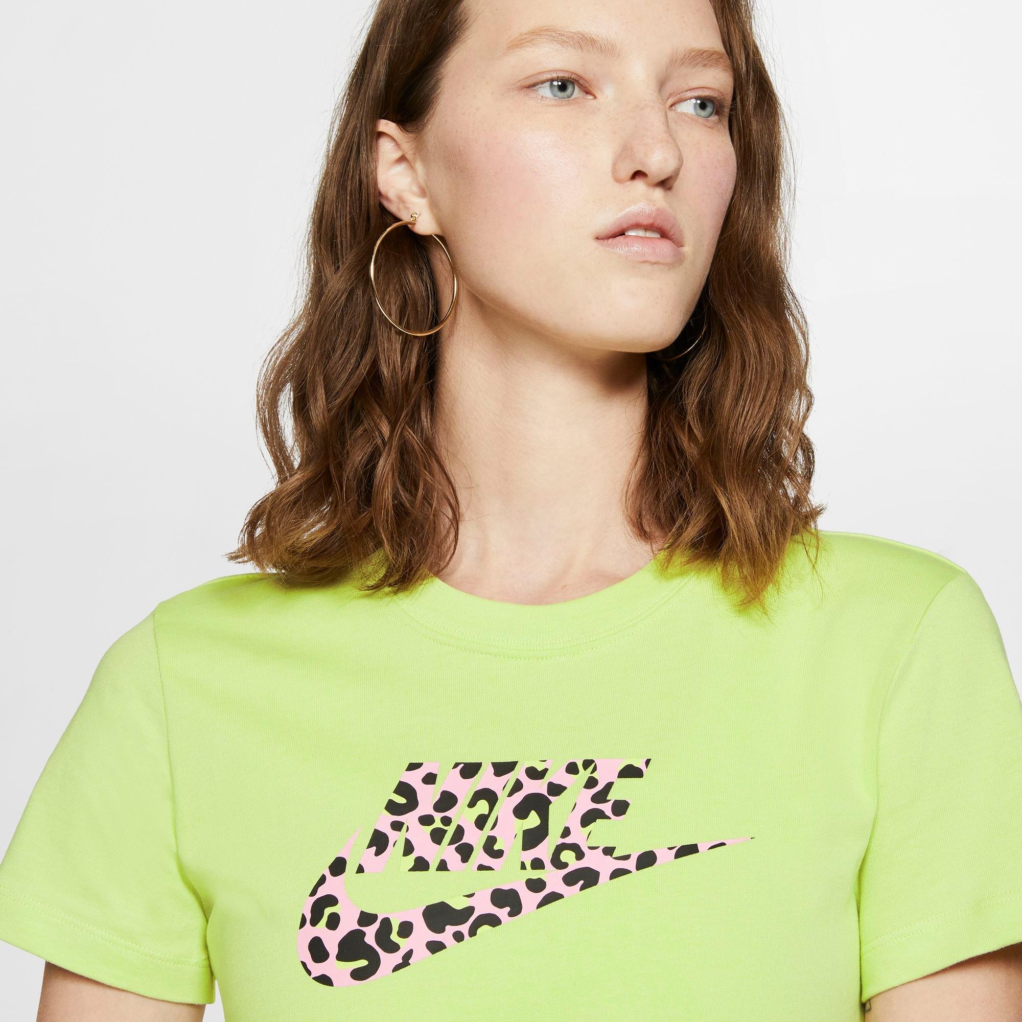 lime green nike shirt womens