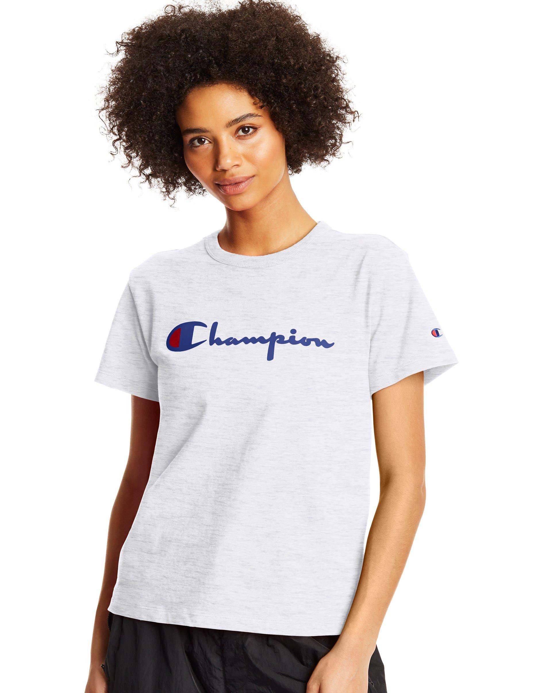 womens white champion t shirt