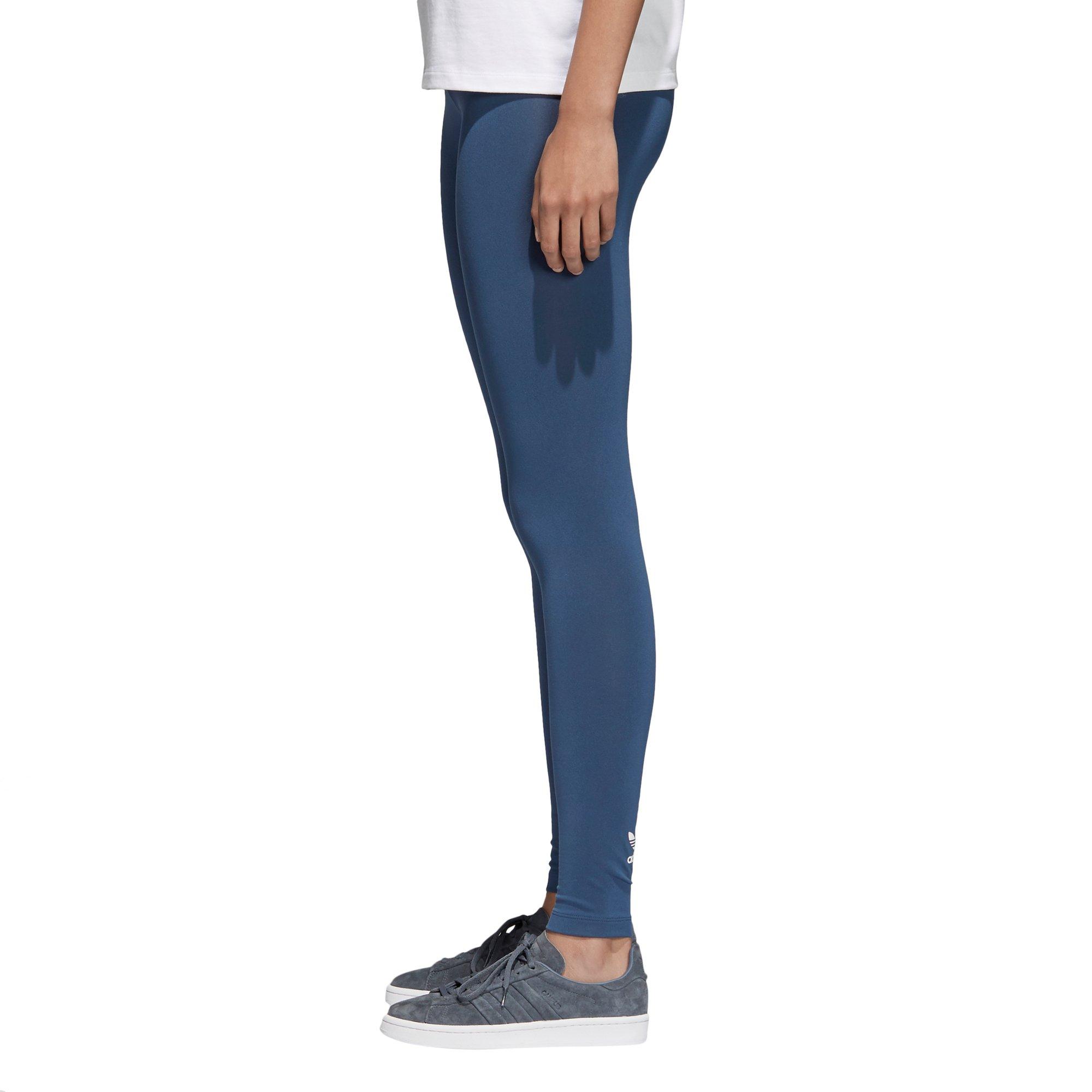 adidas trefoil leggings blue