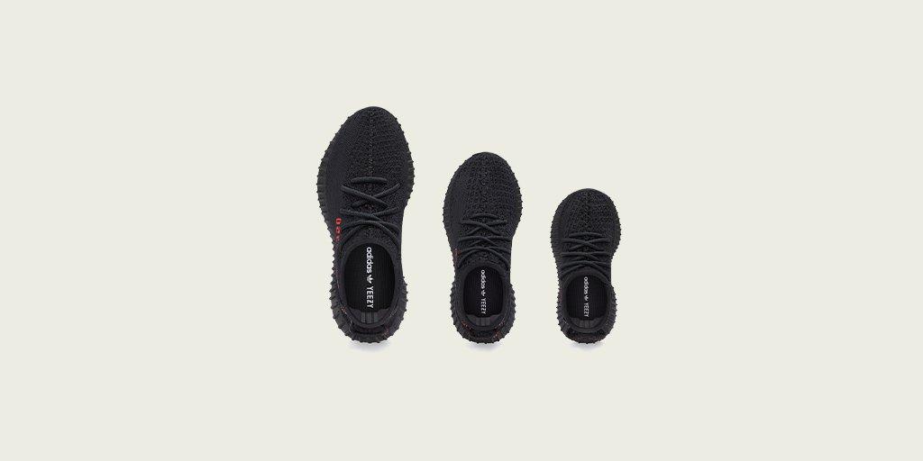 yeezy black core red