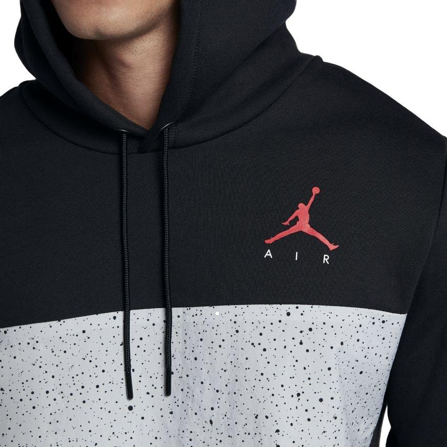 jordan flight fleece cement hoodie