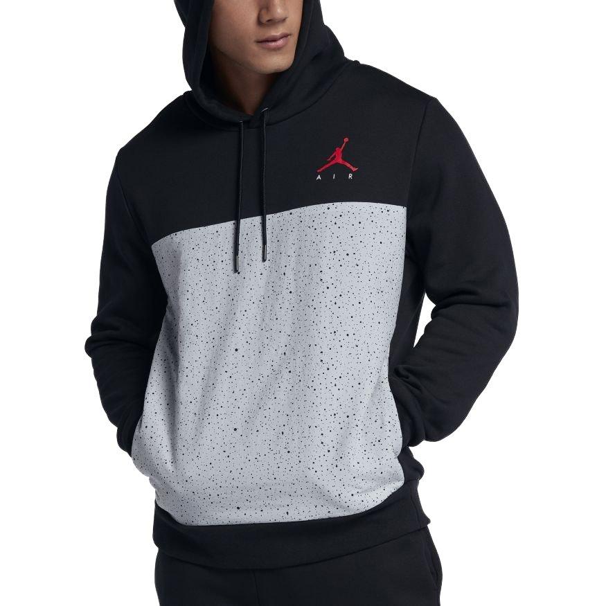 jordan flight fleece cement pullover hoodie