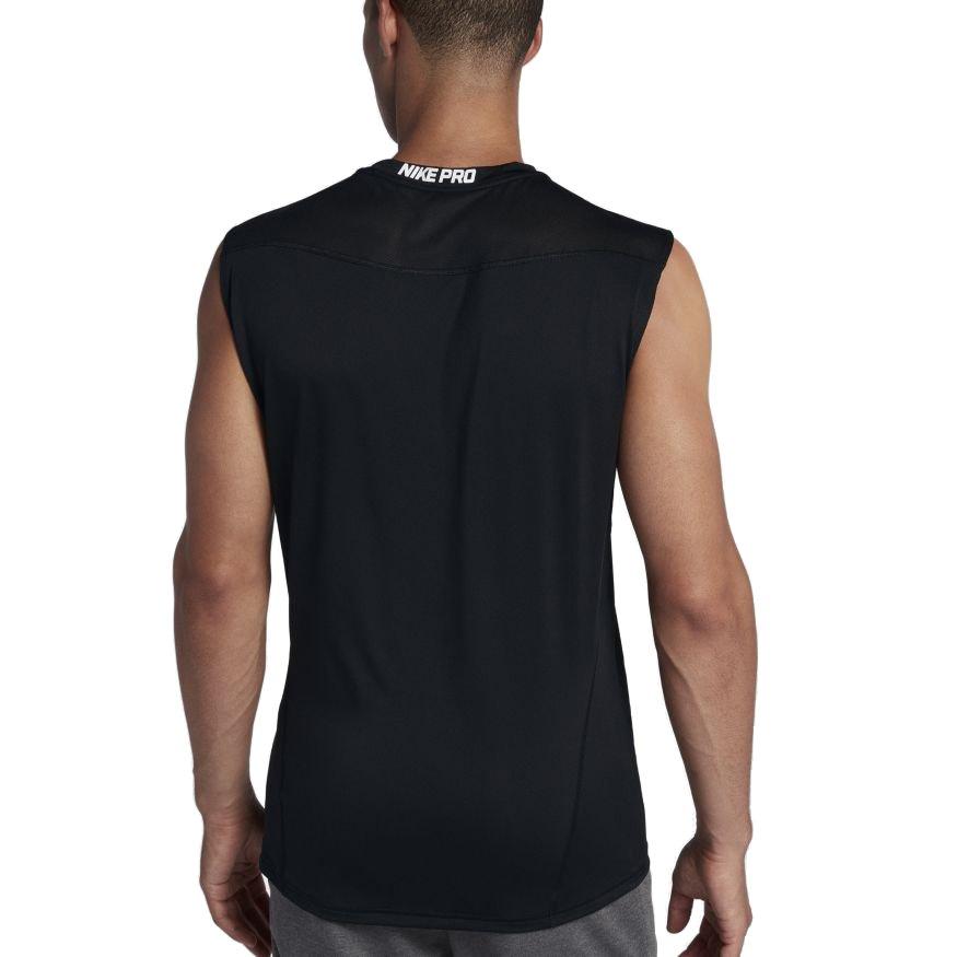 nike pro men's fitted sleeveless shirt