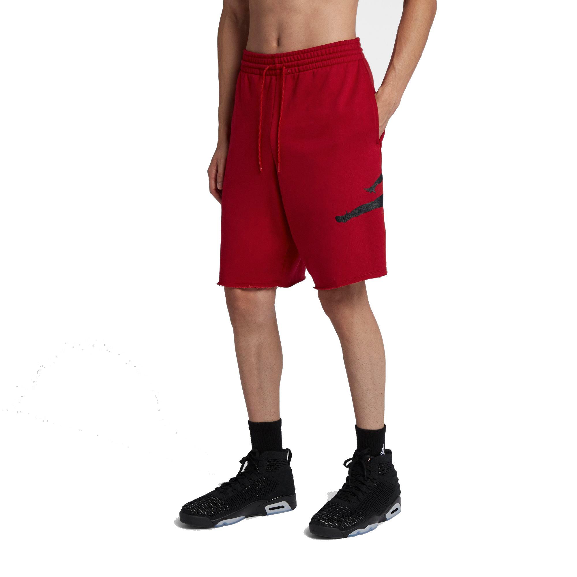 red jordan shorts