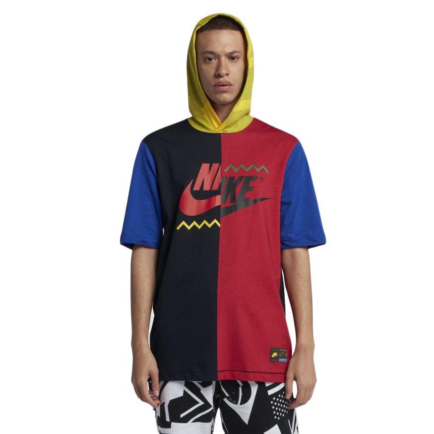 nike short sleeve hooded sweatshirt