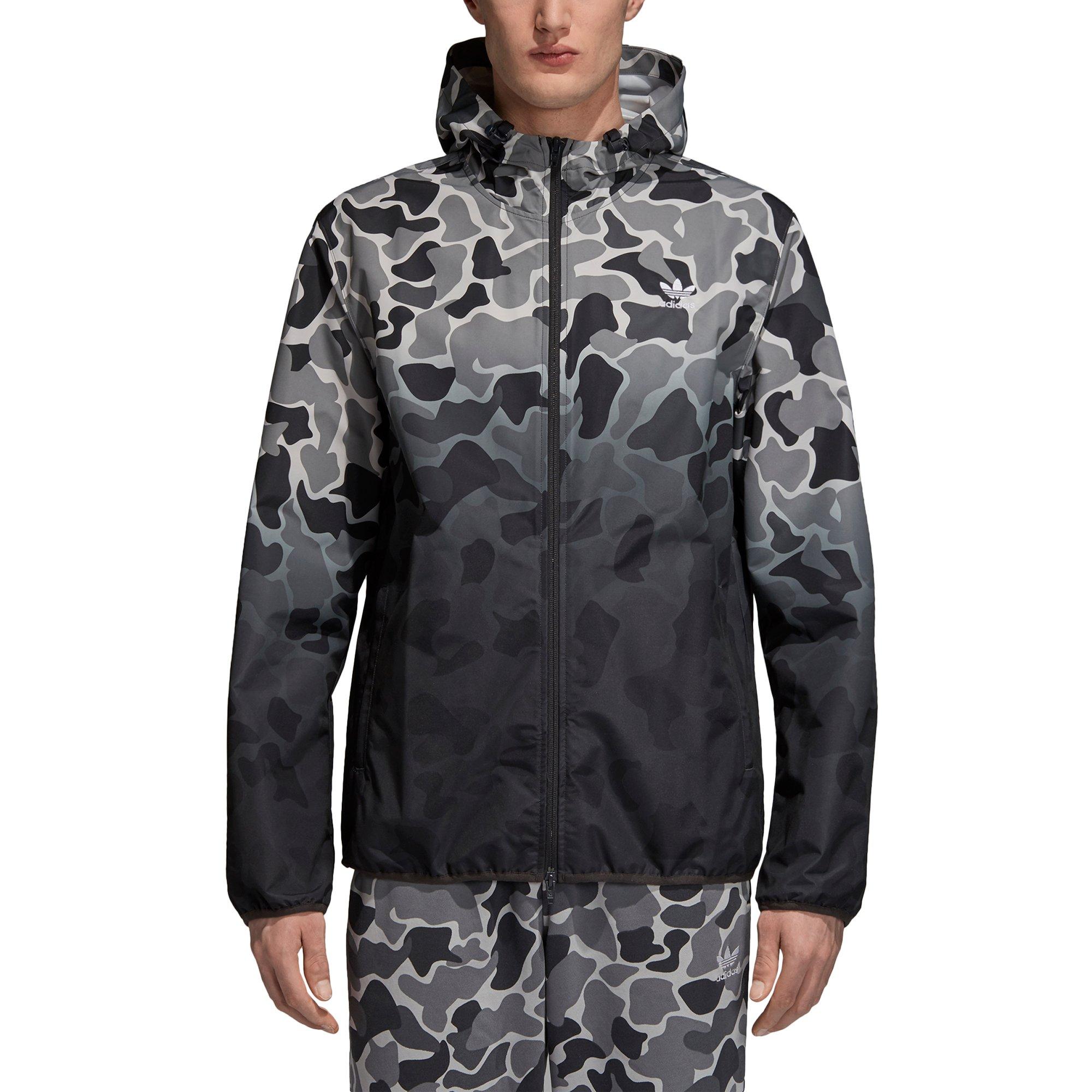 adidas camo windbreaker jacket