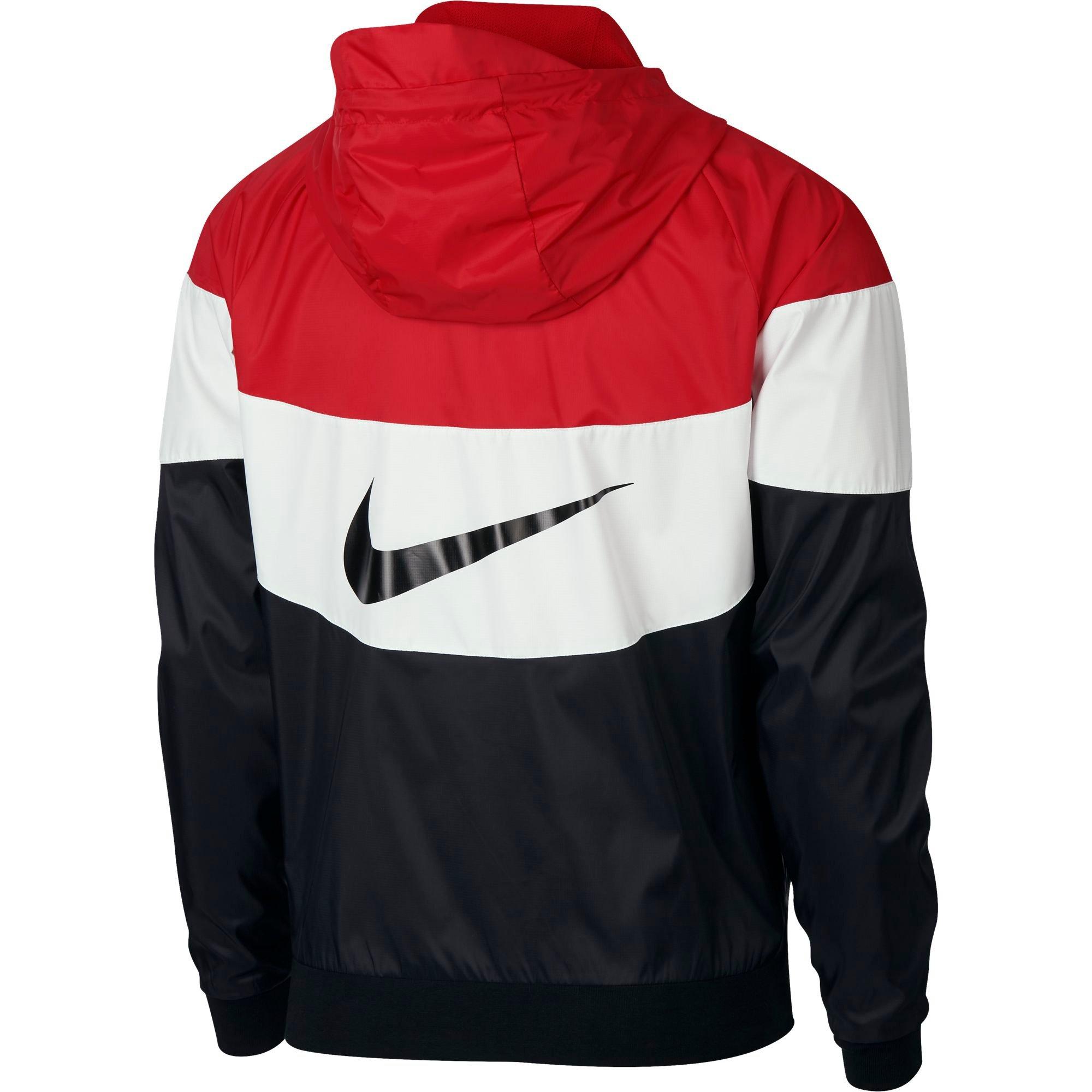 mens red nike windbreaker