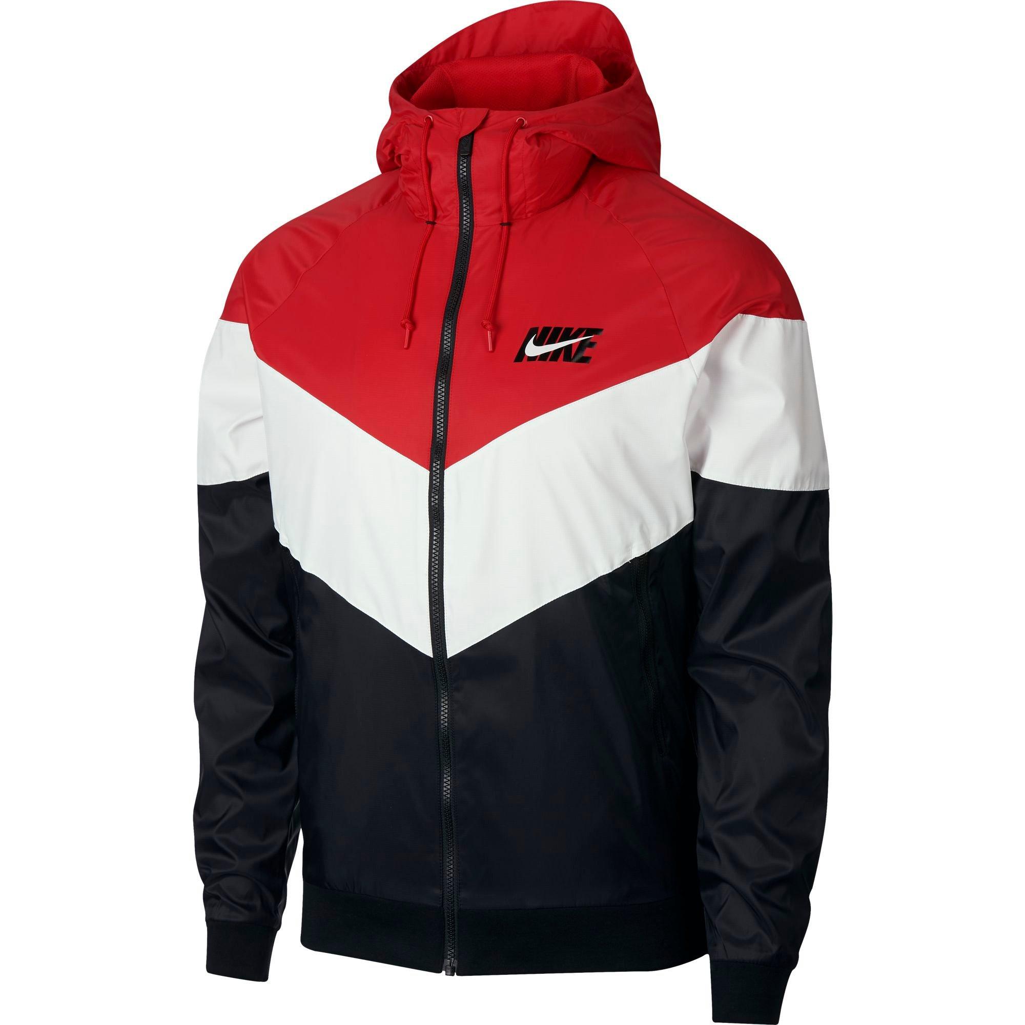 red and black nike windbreaker