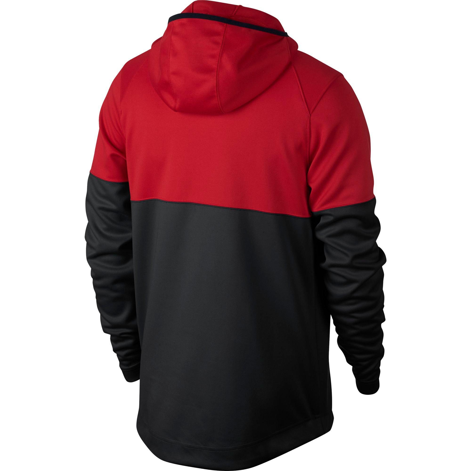 red and black nike pullover