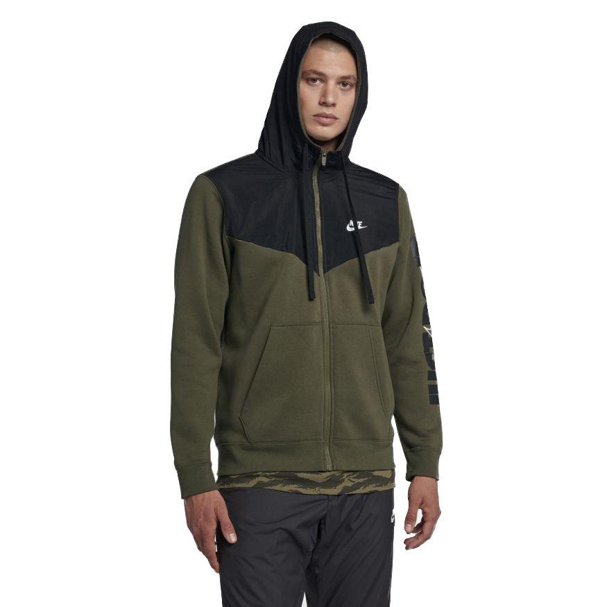 mens nike chevron full zip hoodie