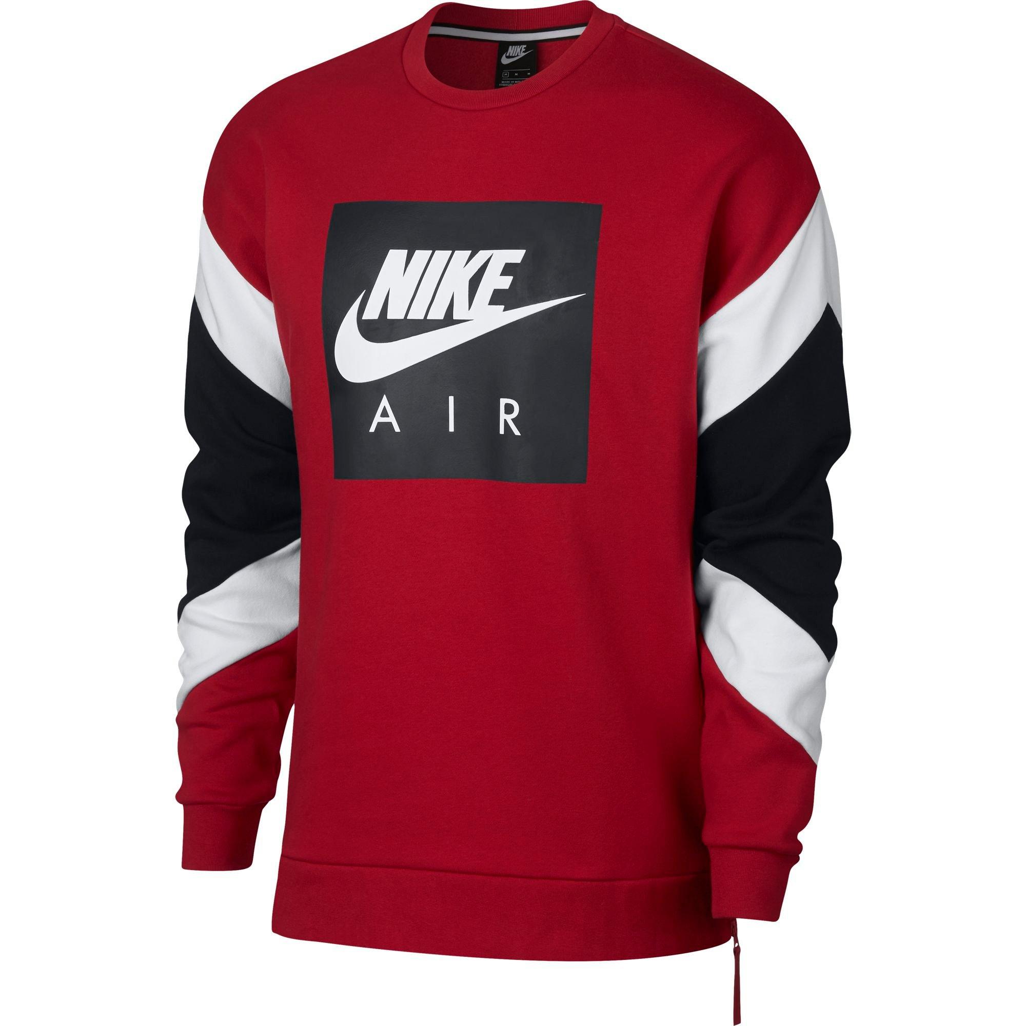 red and black nike jumper