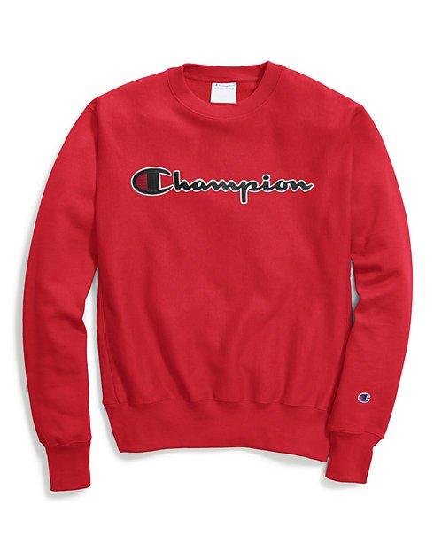 red champion sweatshirt mens