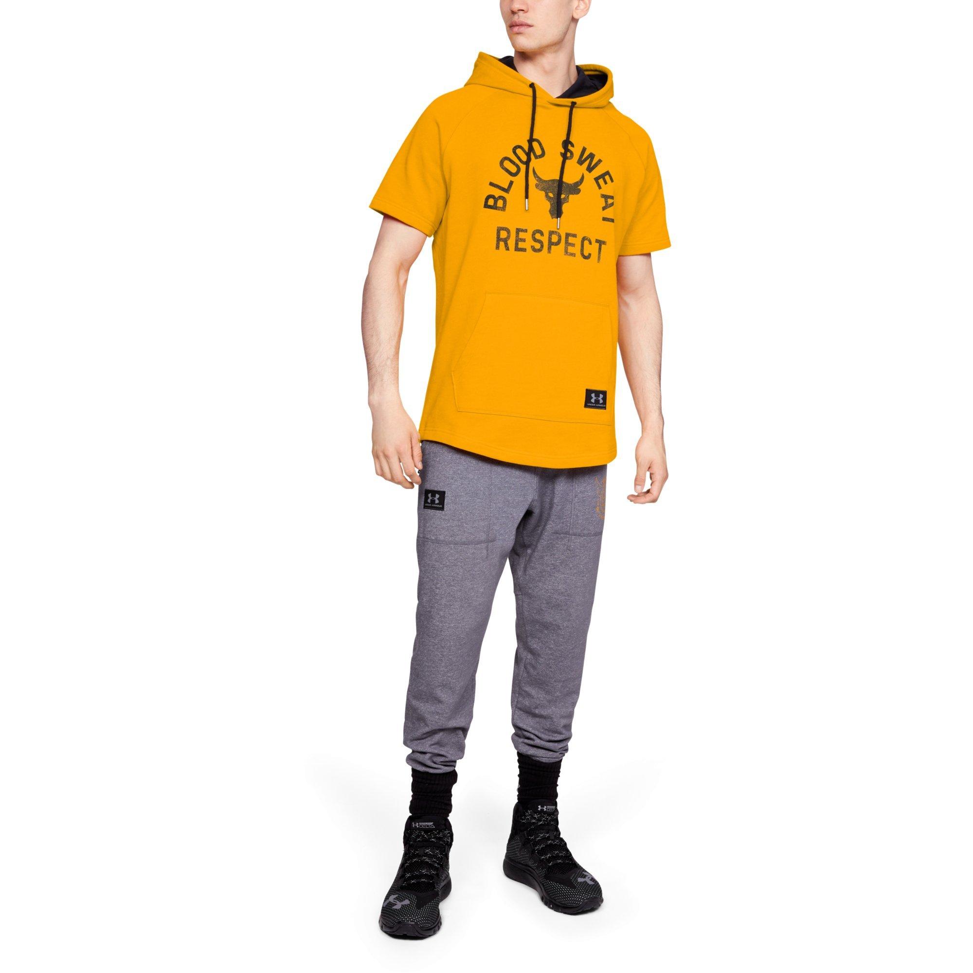 project rock short sleeve hoodie